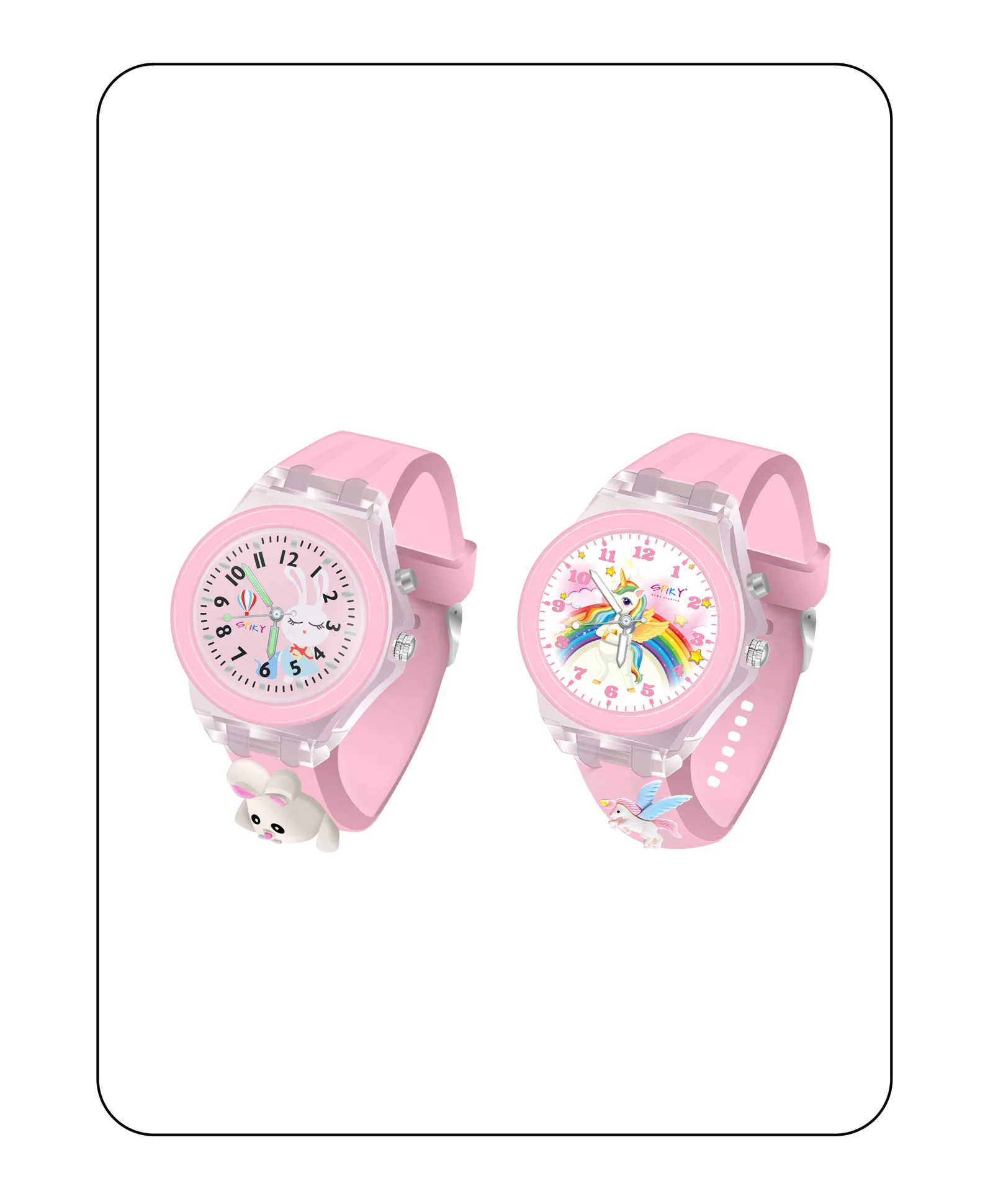 Spiky Combo of Astronaut & Spaceship 3D Cartoon Analog Light Watch - Image 46