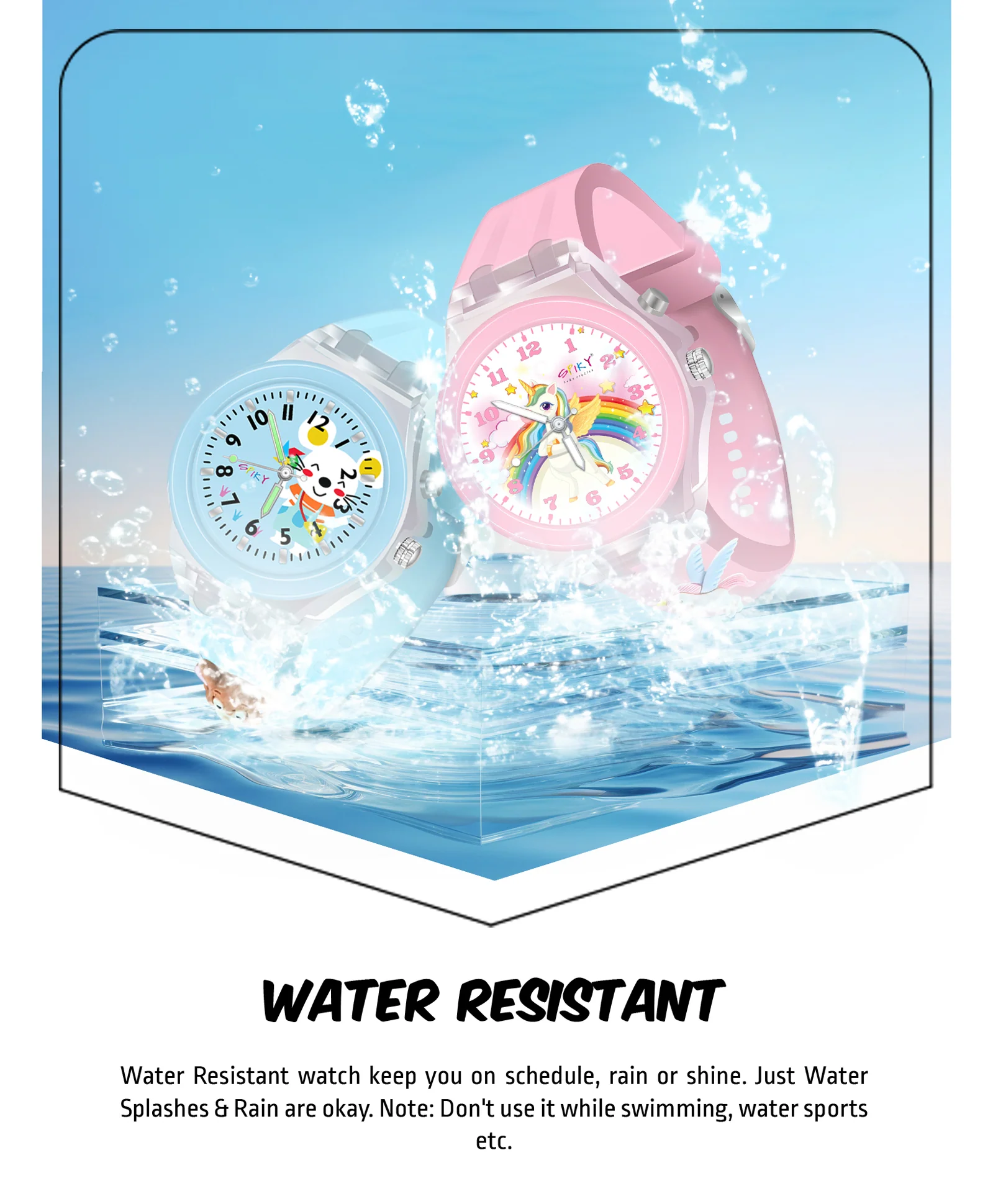 Spiky Combo of Astronaut & Spaceship 3D Cartoon Analog Light Watch - Image 64