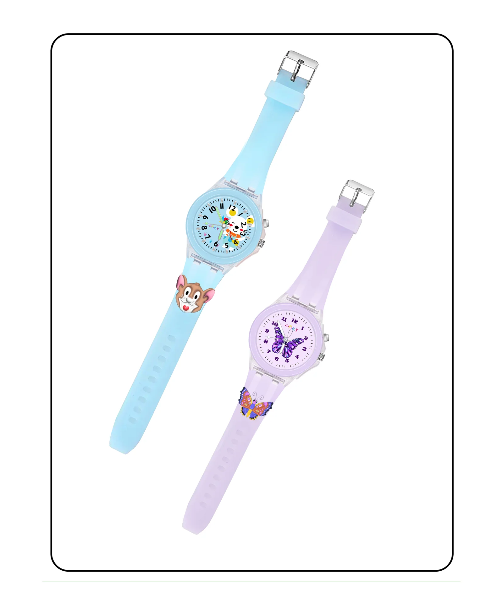 Spiky Combo of Astronaut & Spaceship 3D Cartoon Analog Light Watch - Image 80