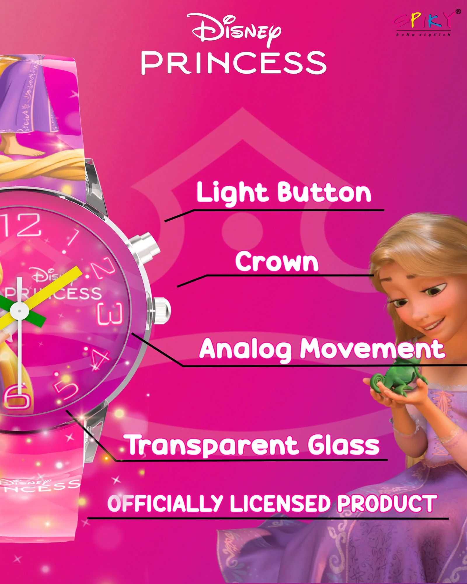 Disney Avengers Analog Kids Watch for Boys and Girls with LED Glowing Light - Image 34