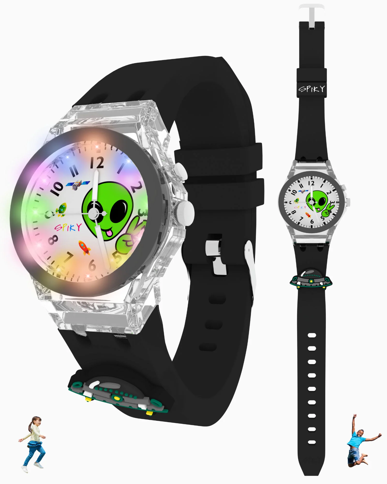Spiky 3D Cartoon Analog Light Watch for Kids - Image 15