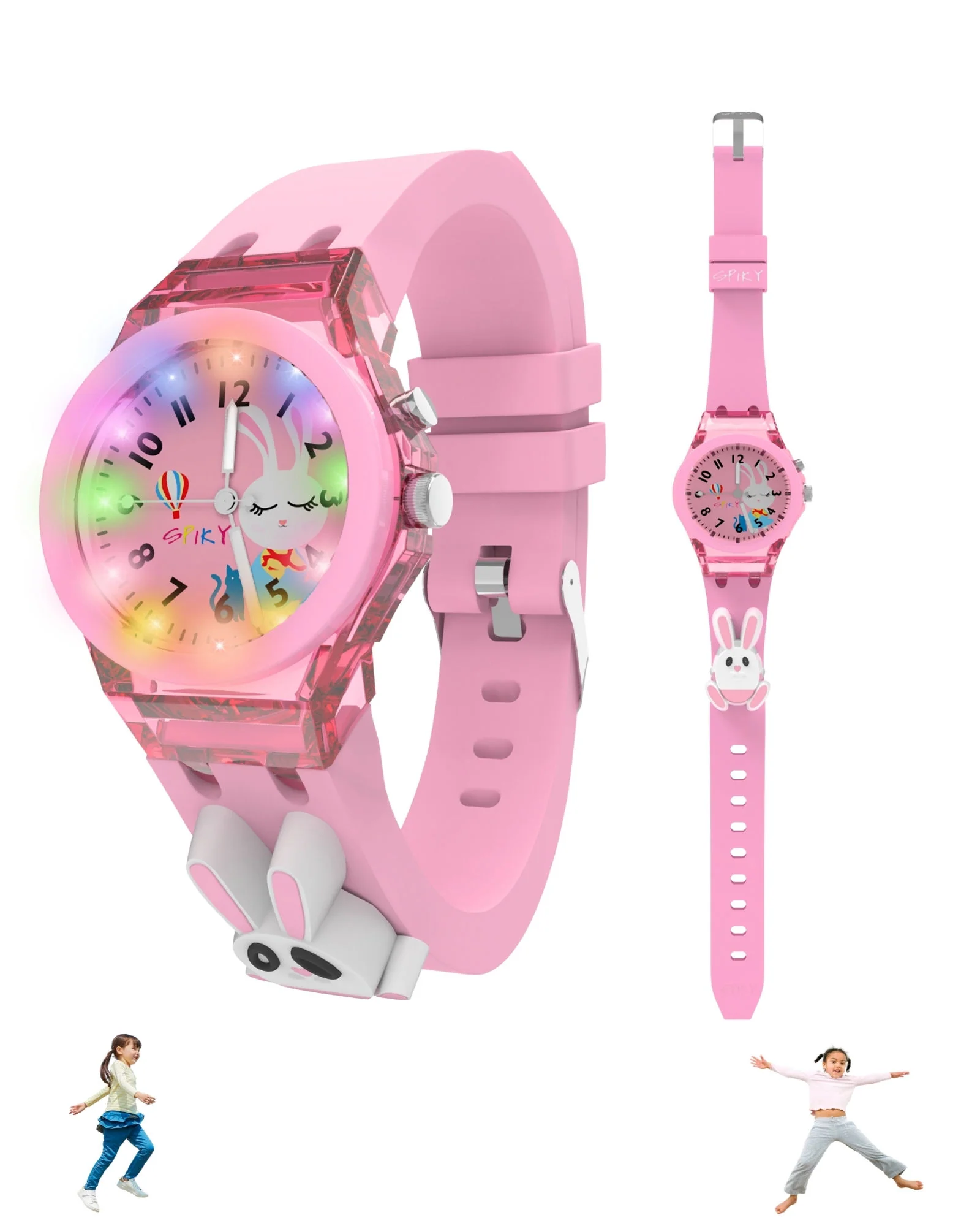 Spiky 3D Cartoon Analog Light Watch for Kids - Image 15