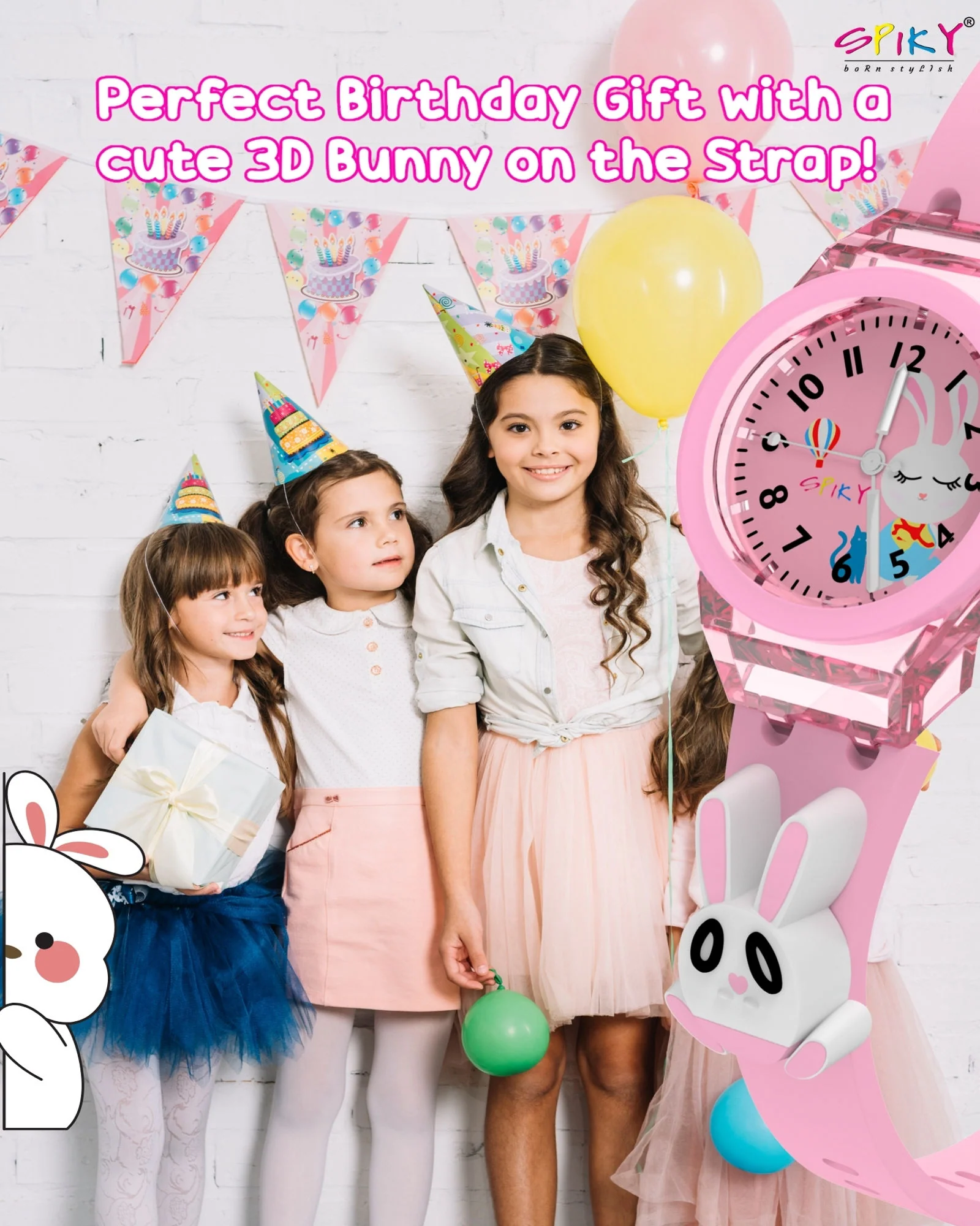 Spiky 3D Cartoon Analog Light Watch for Kids - Image 11
