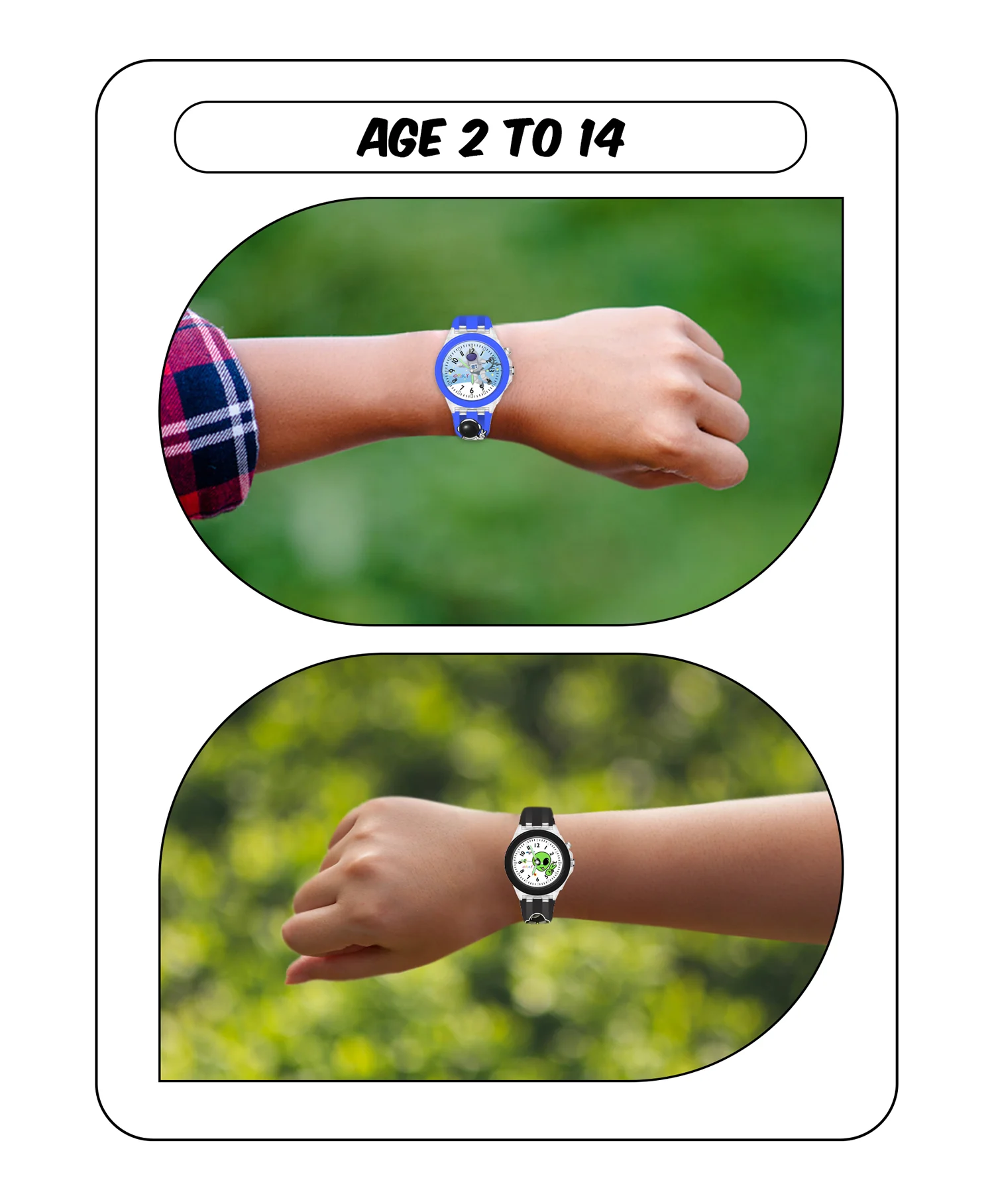 Spiky Combo of Rabbit & Butterfly 3D Cartoon Analog Light Watch - Image 51