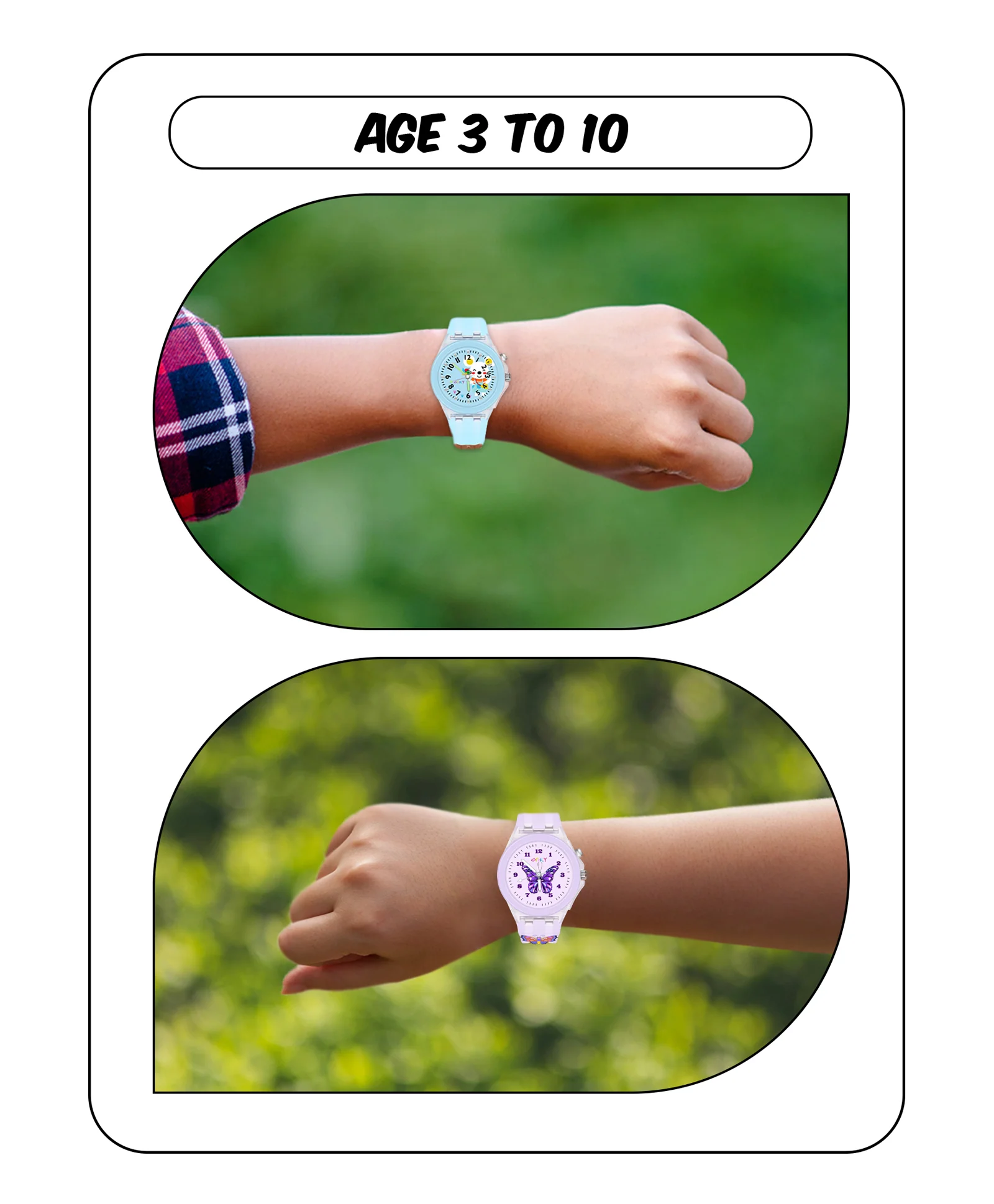 Spiky Combo of Unicorn & Rabbit 3D Cartoon Analog Light Watch - Image 39