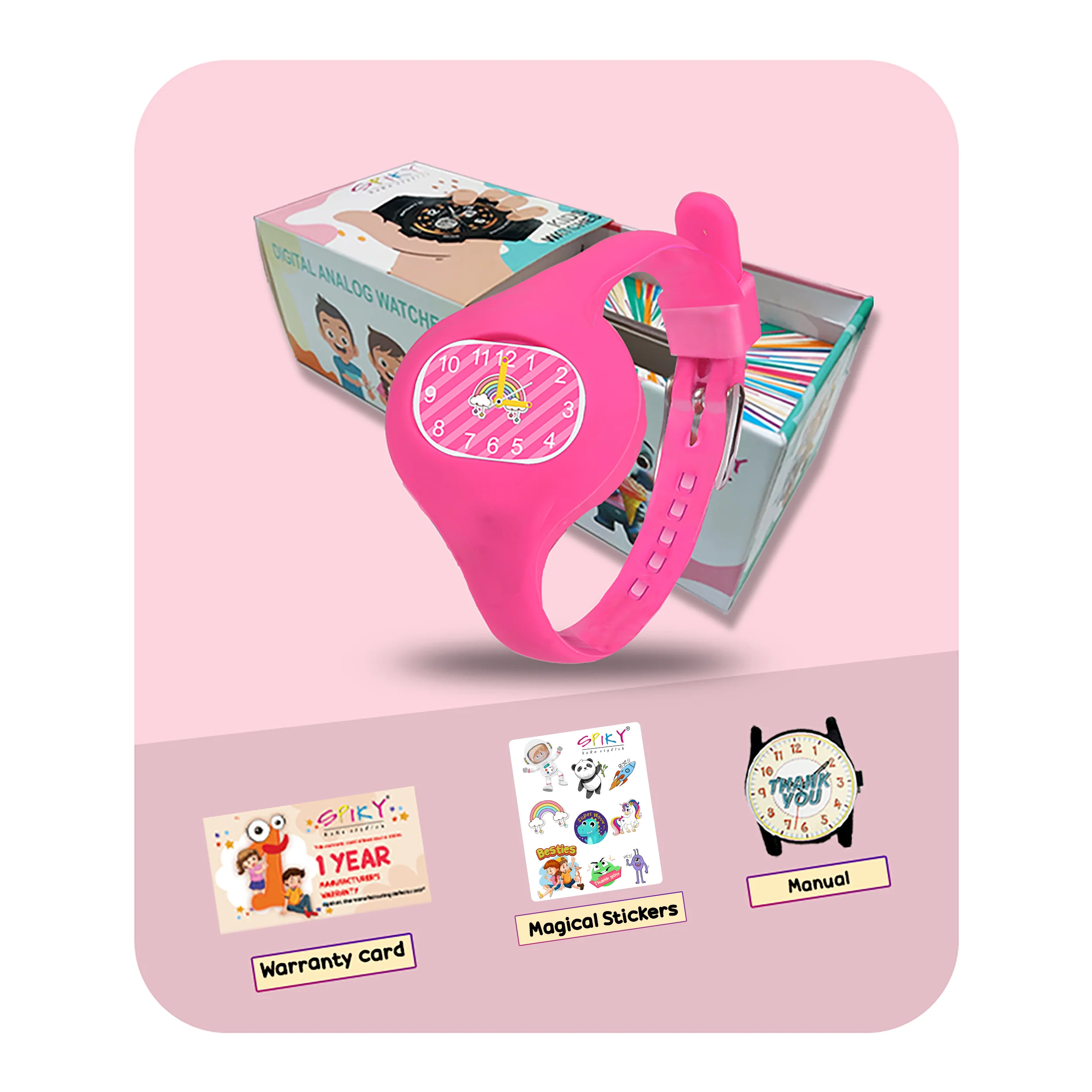 Spiky ALIEN Unique Oval Stylish Analog Kids Watch - Image 21