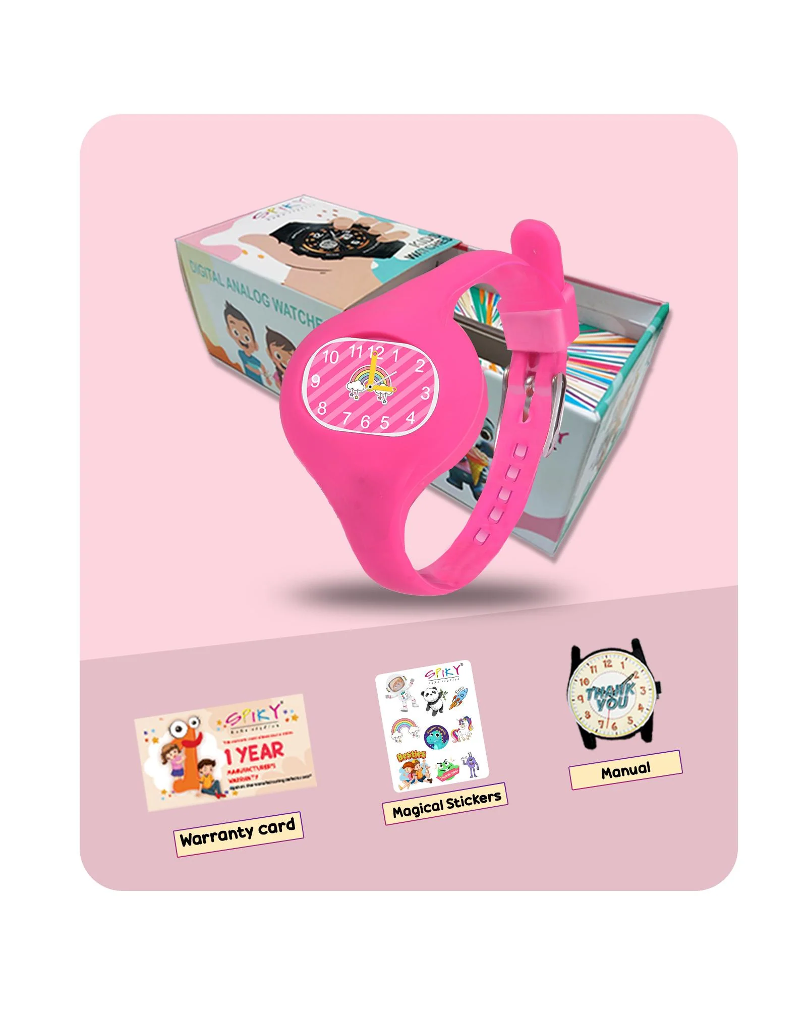 Spiky ALIEN Unique Oval Stylish Analog Kids Watch - Image 21