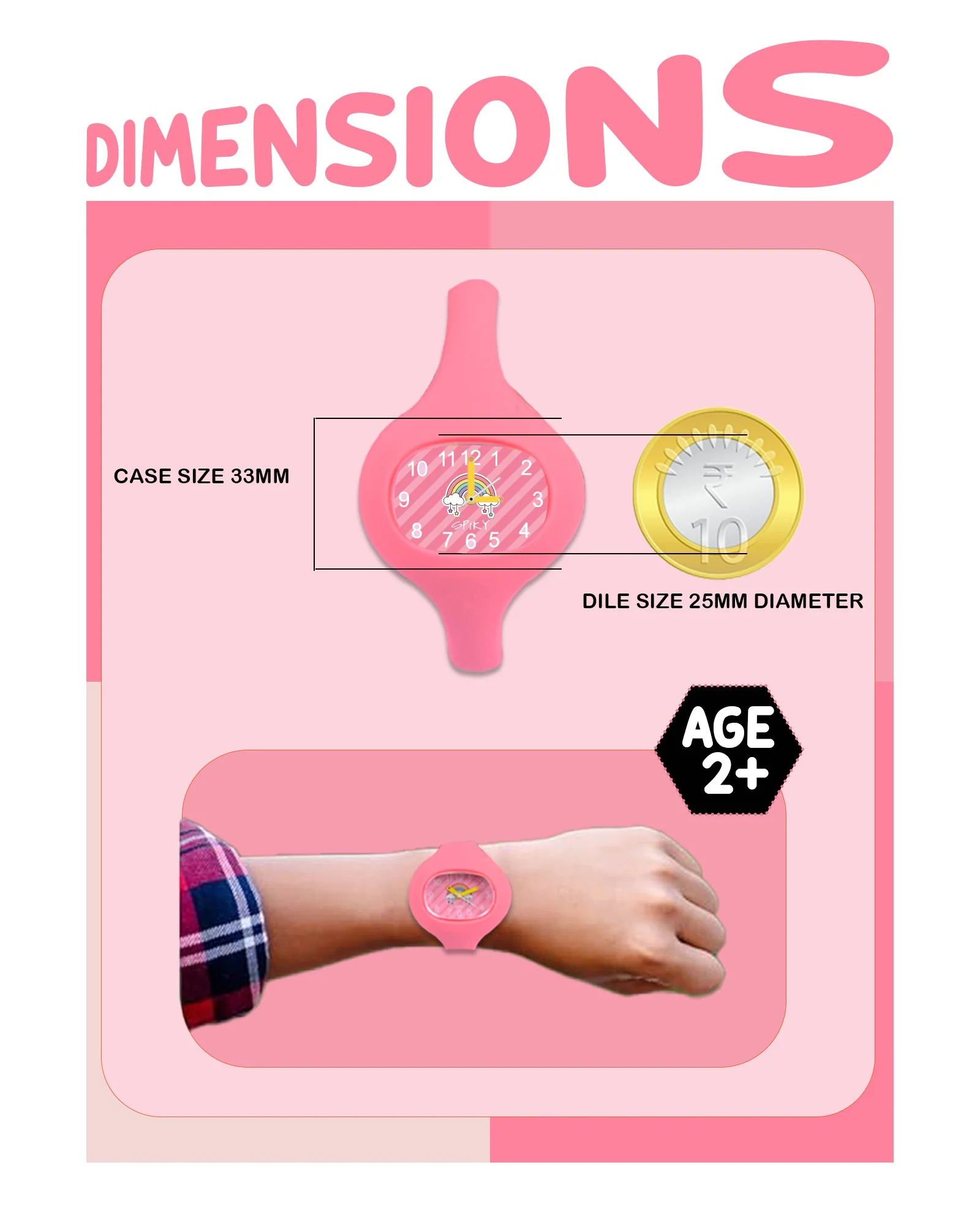 Spiky ALIEN Unique Oval Stylish Analog Kids Watch - Image 16