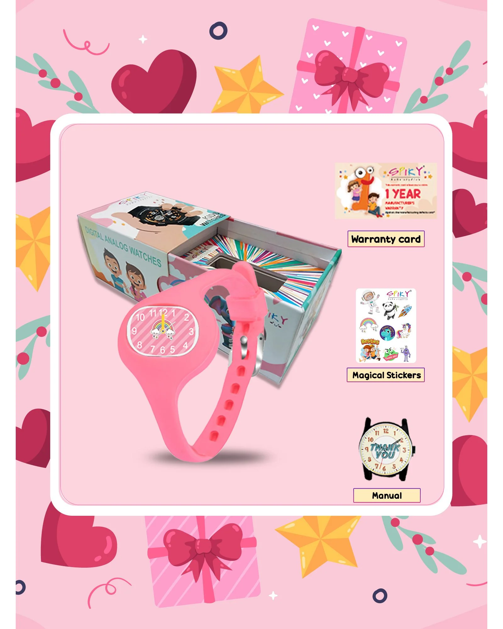 Spiky ALIEN Unique Oval Stylish Analog Kids Watch - Image 21