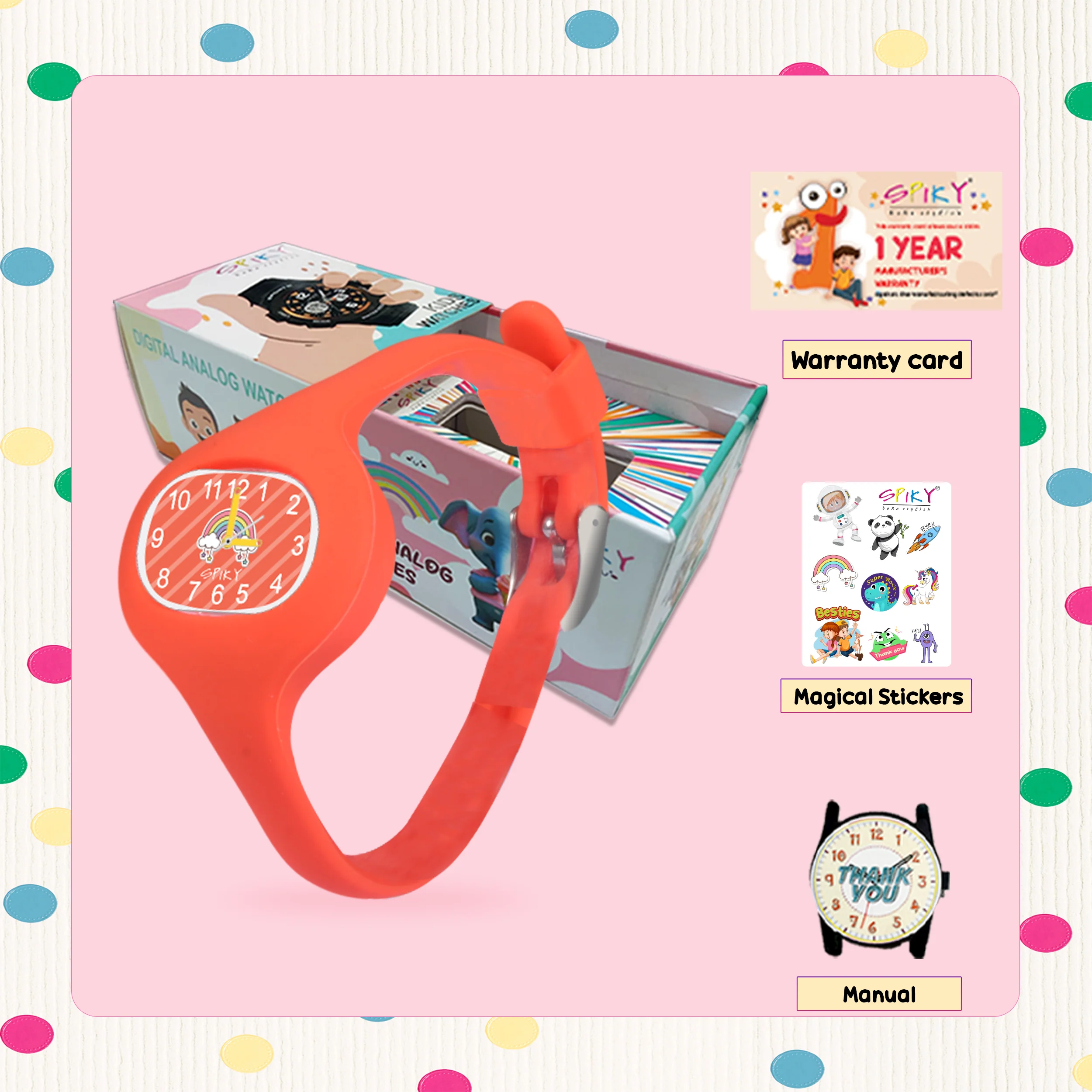 Spiky ALIEN Unique Oval Stylish Analog Kids Watch - Image 49
