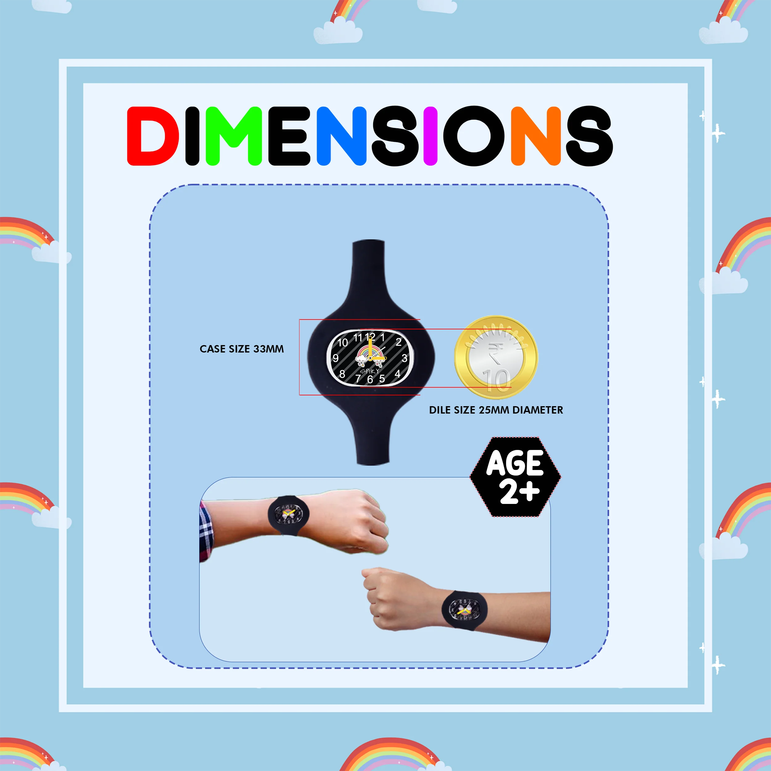 Spiky ALIEN Unique Oval Stylish Analog Kids Watch - Image 16
