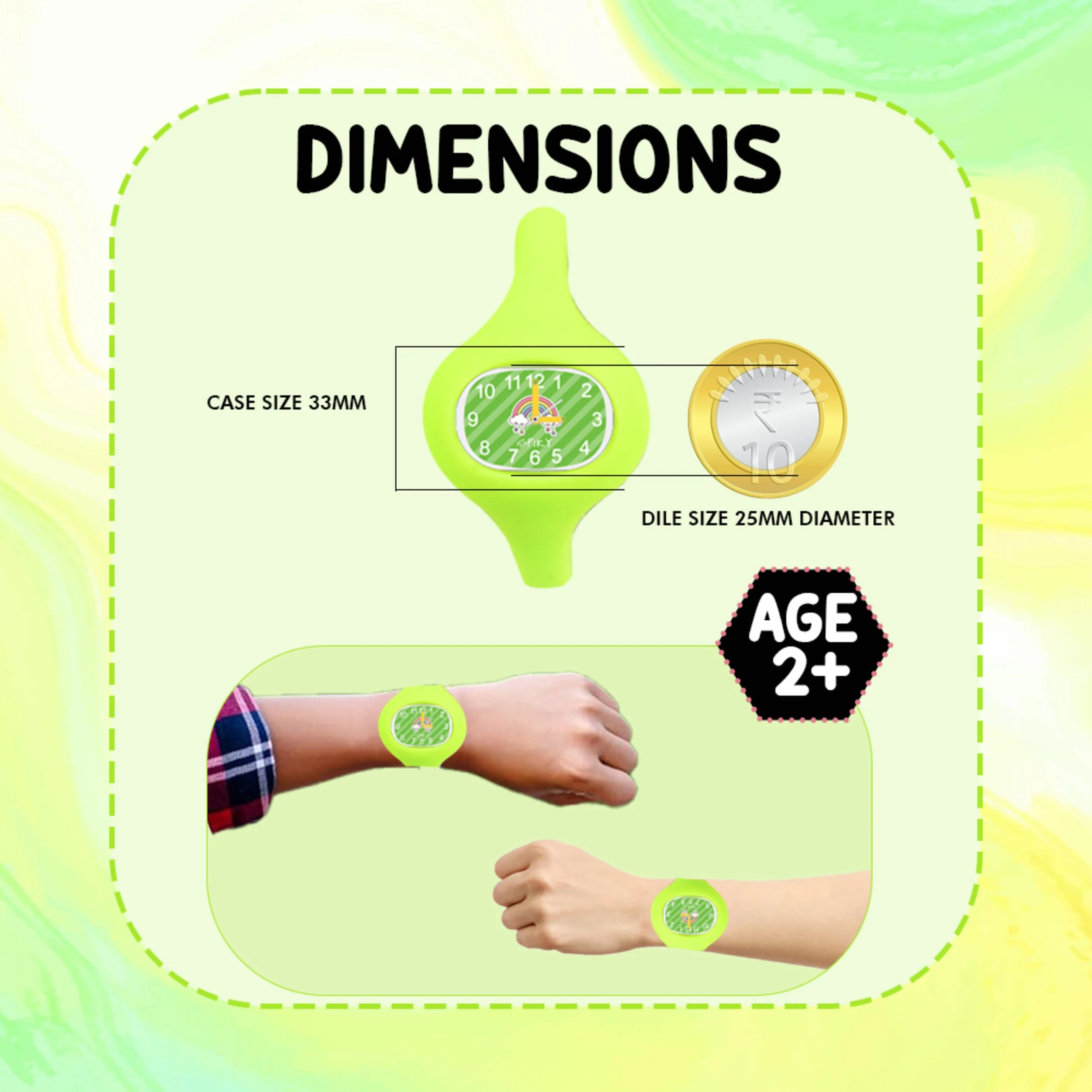 Spiky ALIEN Unique Oval Stylish Analog Kids Watch - Image 30