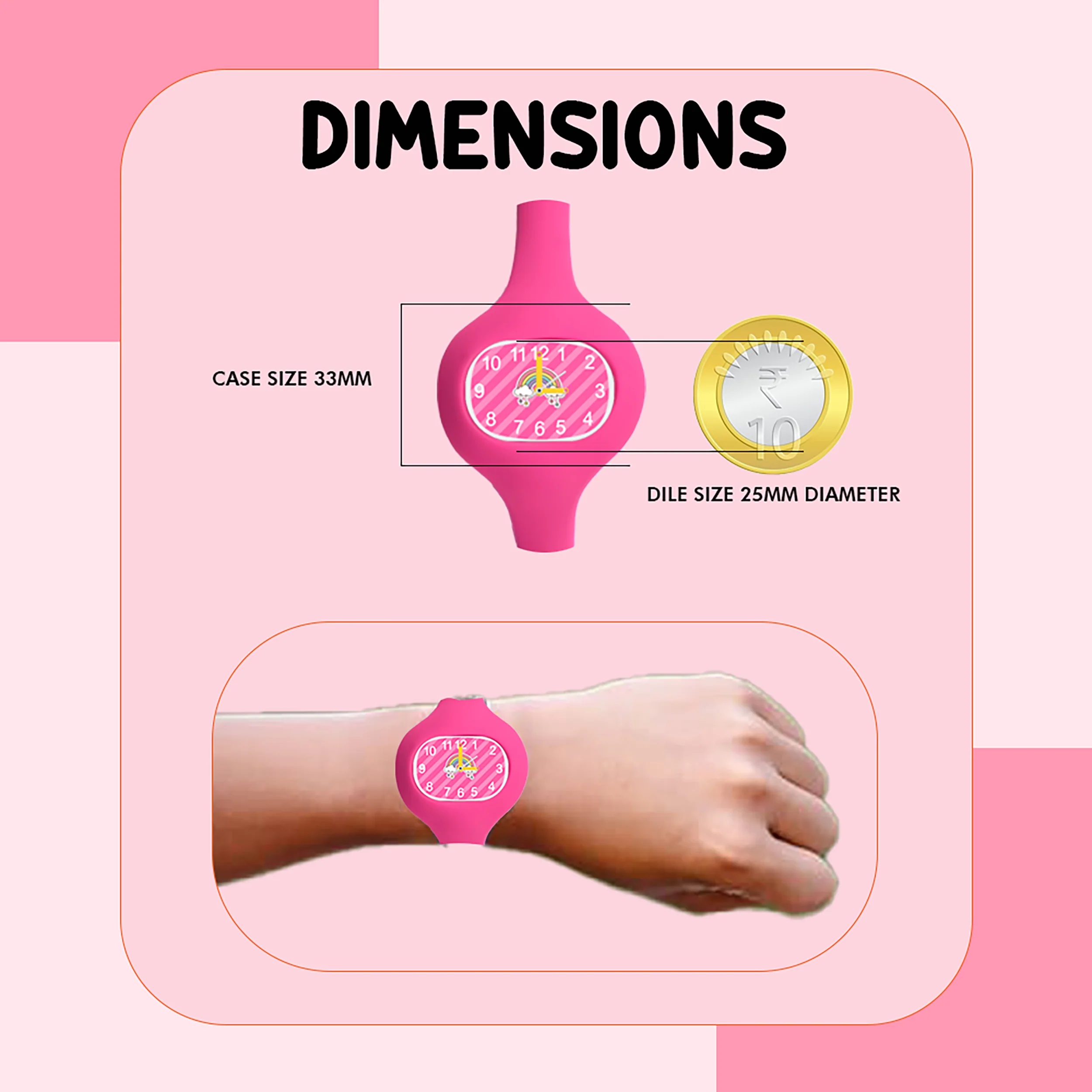 Spiky ALIEN Unique Oval Stylish Analog Kids Watch - Image 30