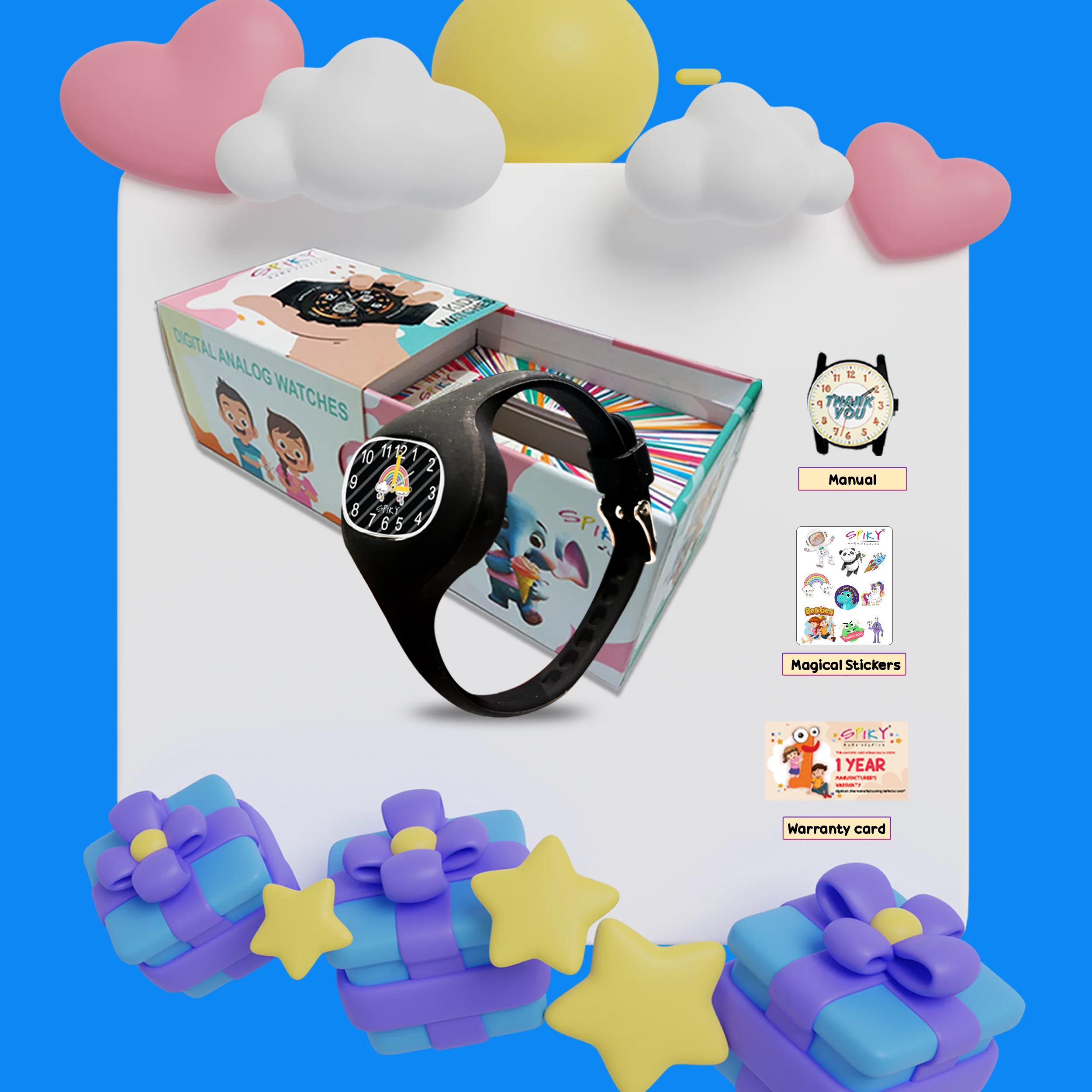 Spiky ALIEN Unique Oval Stylish Analog Kids Watch - Image 7