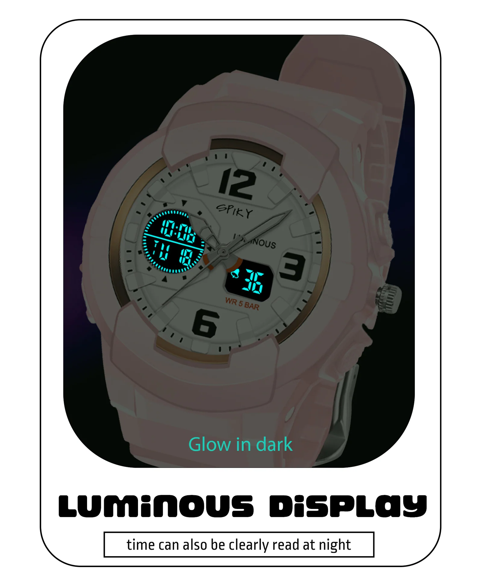 Spiky Eva6 Analog & Digital Sporty Watch - Image 25