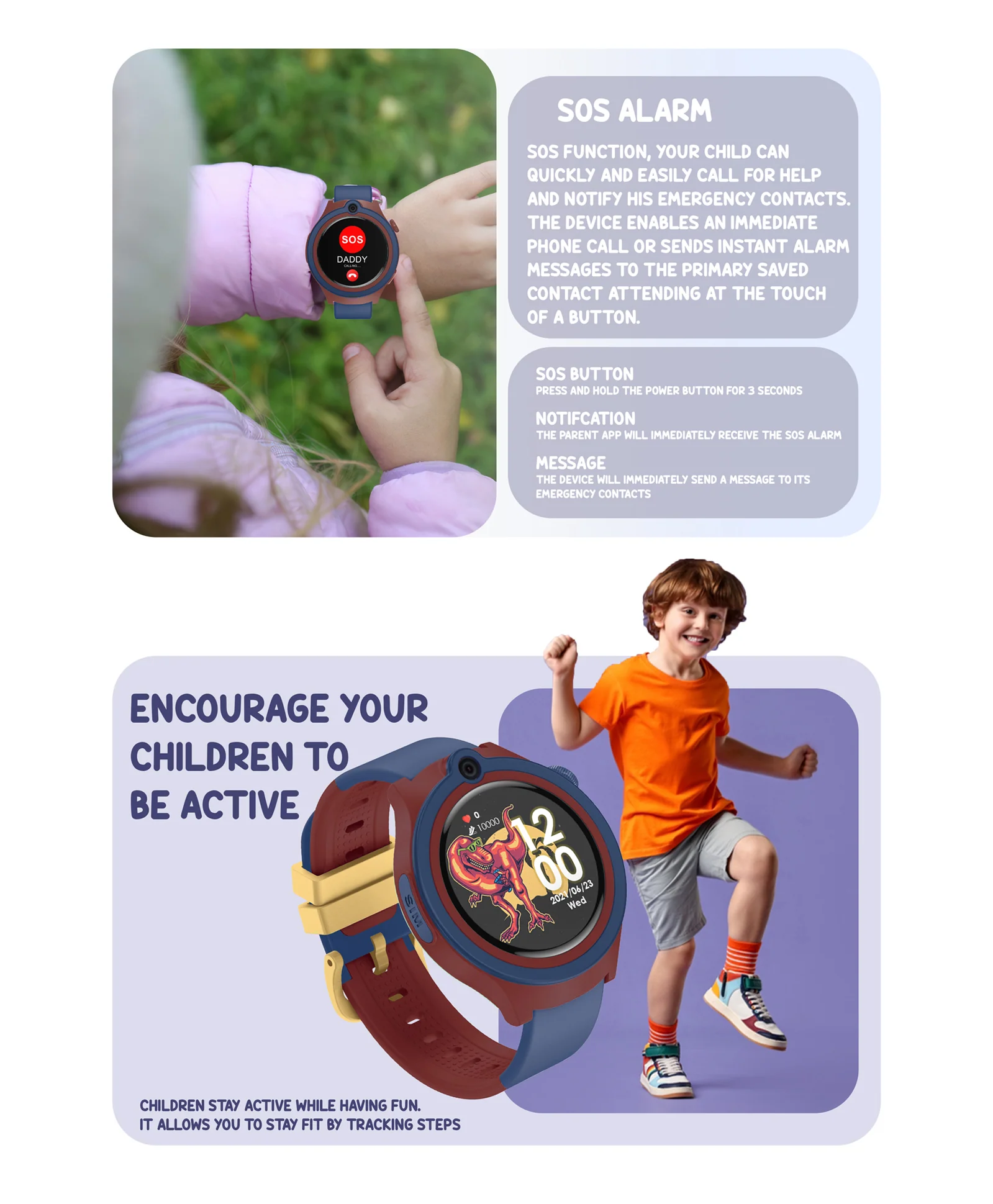 Spiky Cacus 4g Video & Voice Calling Smartwatch with GPS - Black - Image 23
