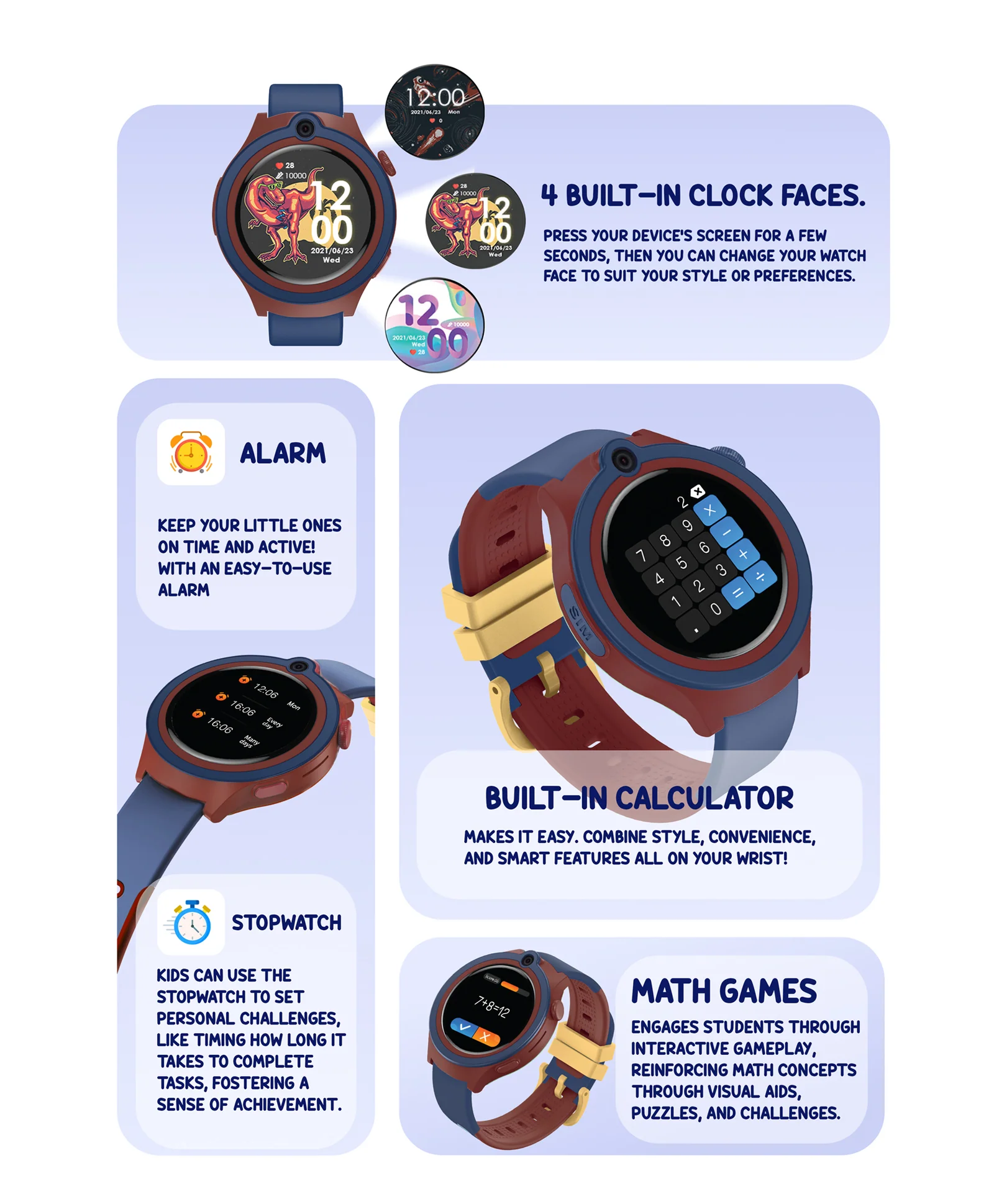 Spiky Cacus 4g Video & Voice Calling Smartwatch with GPS - Black - Image 26