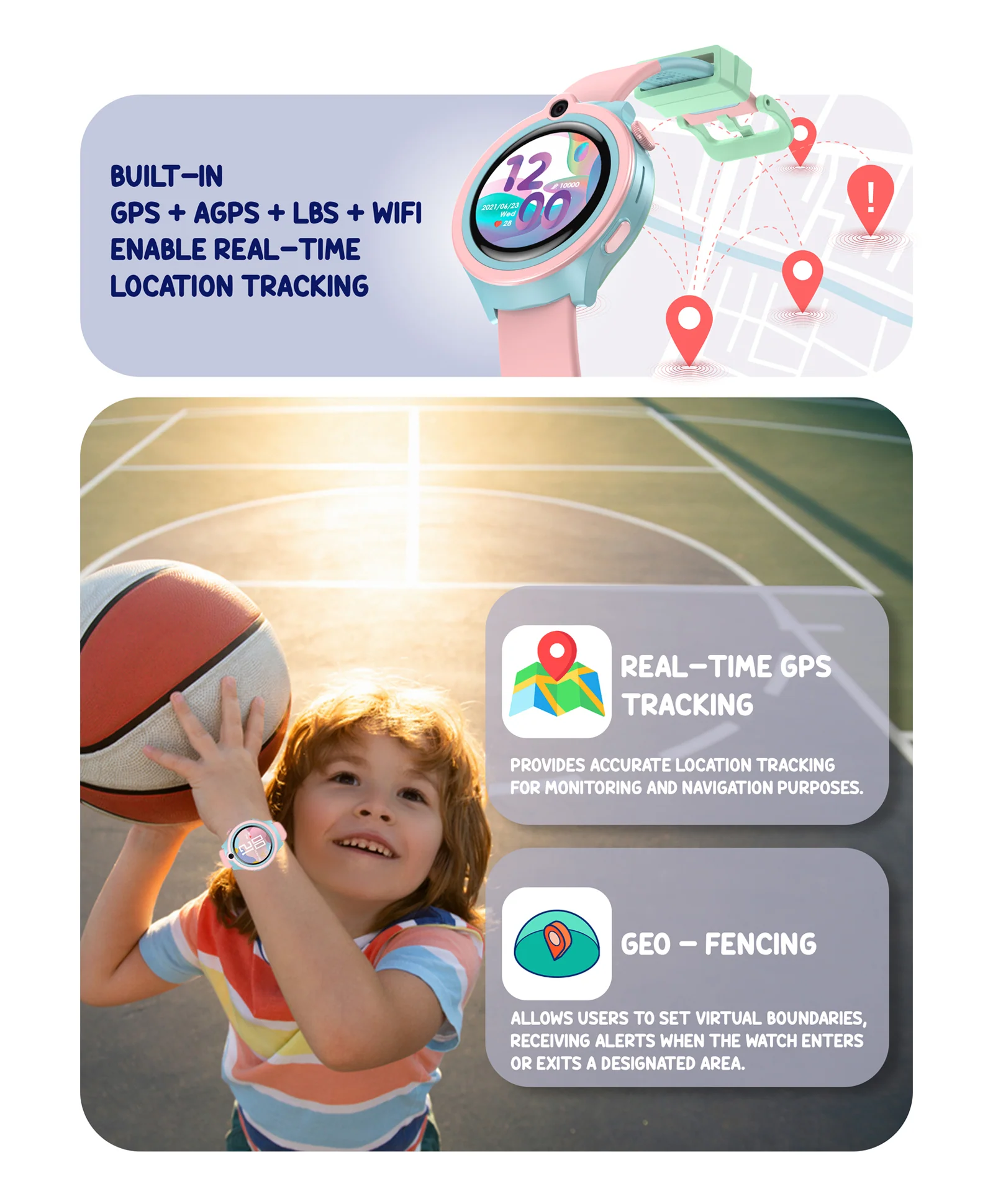Spiky Cacus 4g Video & Voice Calling Smartwatch with GPS - Blue - Image 38