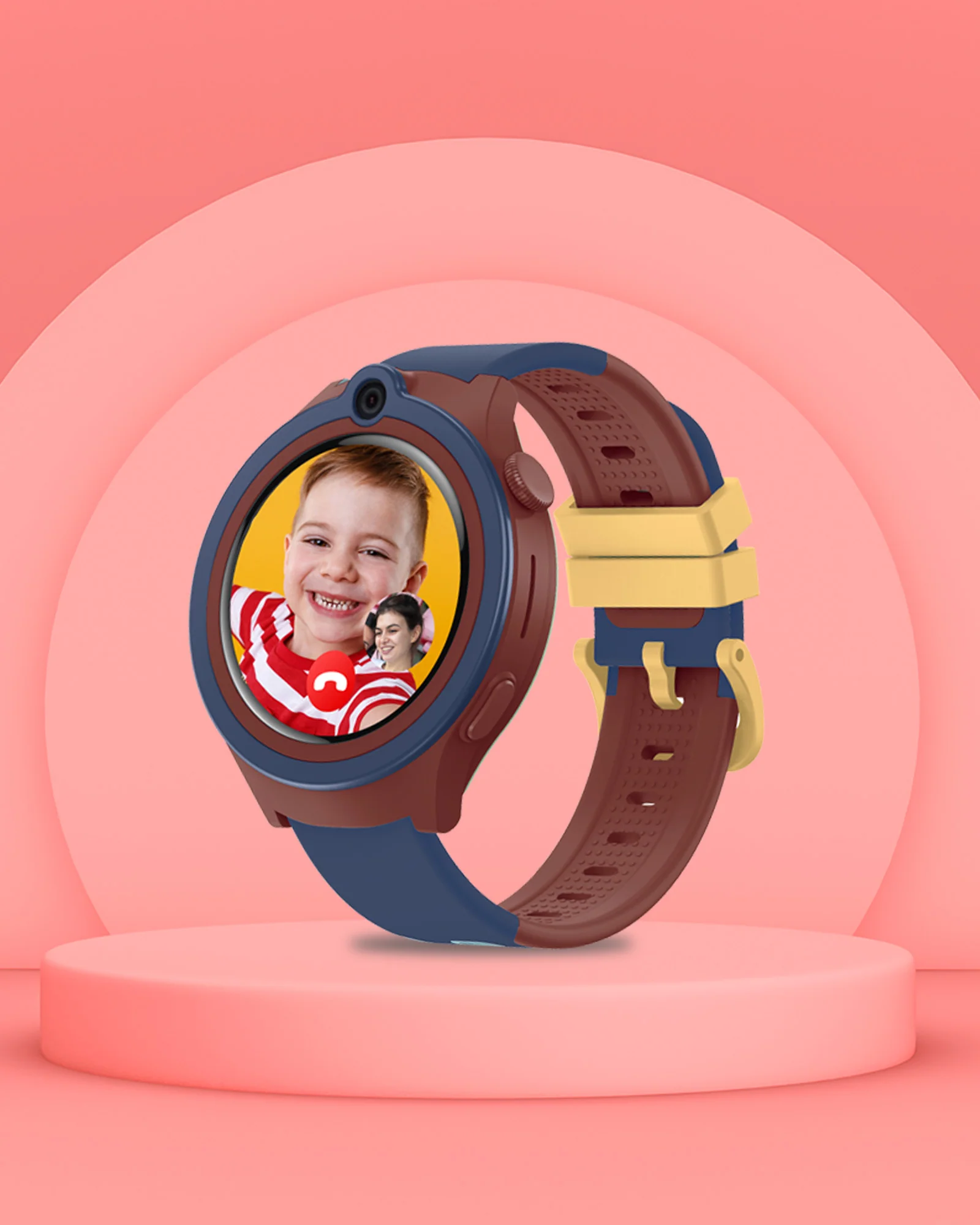 Spiky Cacus 4g Video & Voice Calling Smartwatch with GPS - Pink - Image 11