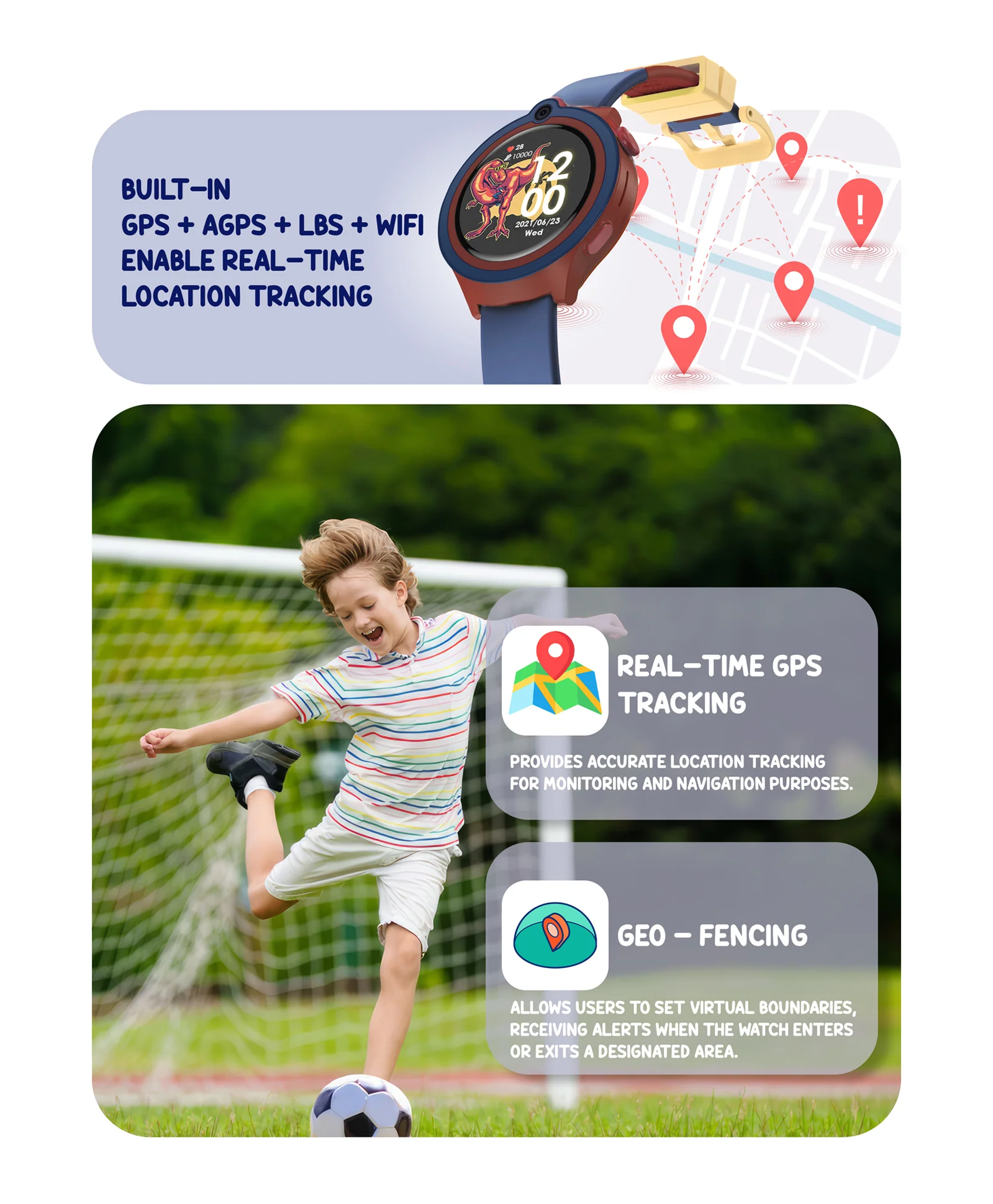 Spiky Cacus 4g Video & Voice Calling Smartwatch with GPS - Pink - Image 18