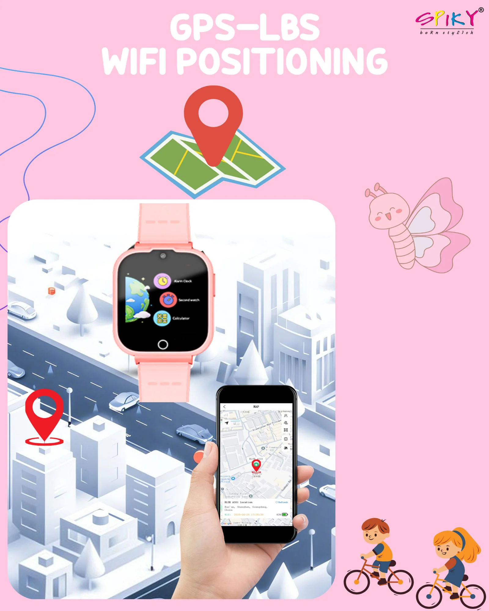 Spiky Cyclops 4g Voice Calling Kids Smartwatch - Image 11
