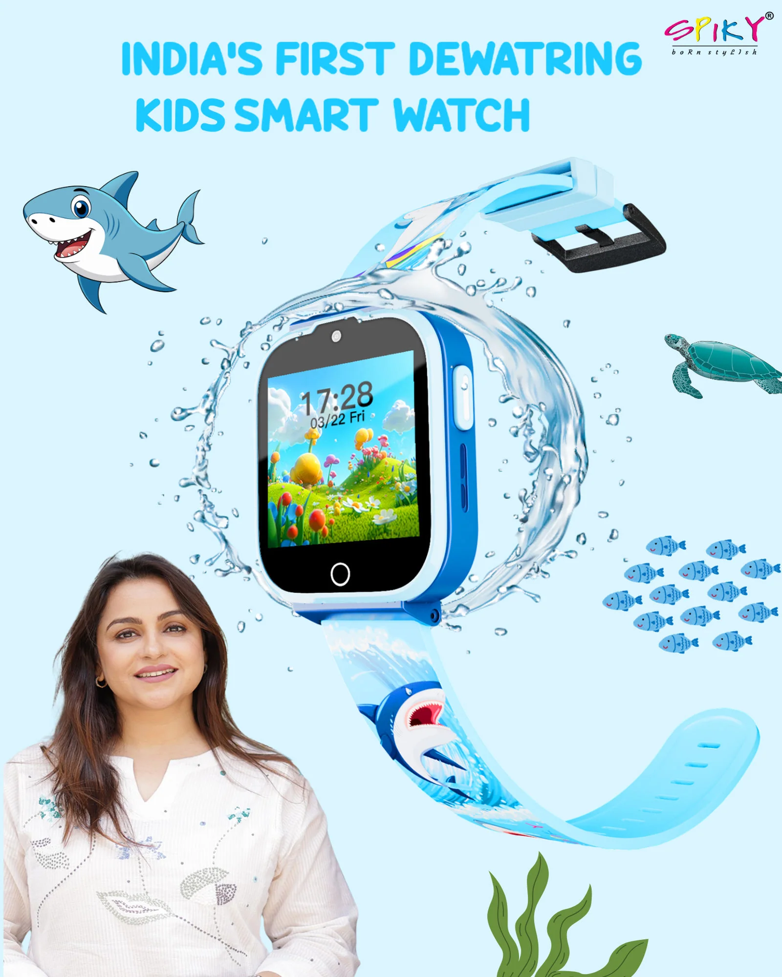 Spiky Cyclops 4g Voice Calling Kids Smartwatch - Image 39