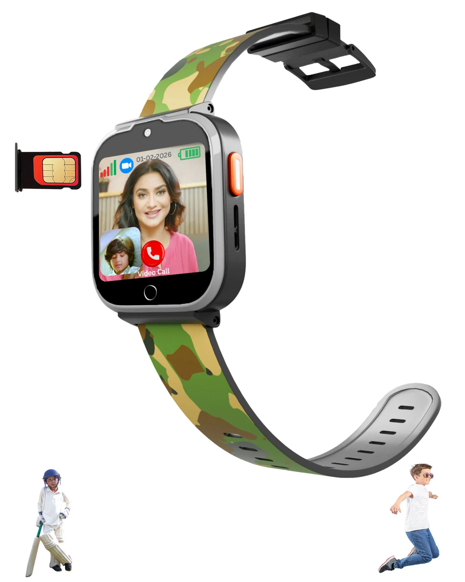 Spiky Cyclops 4g Voice Calling Kids Smartwatch - Image 6
