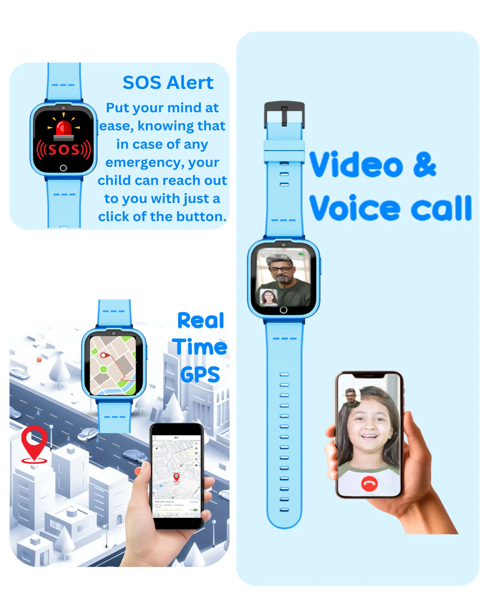 Spiky Cyclops 4g Voice Calling Kids Smartwatch - Image 16