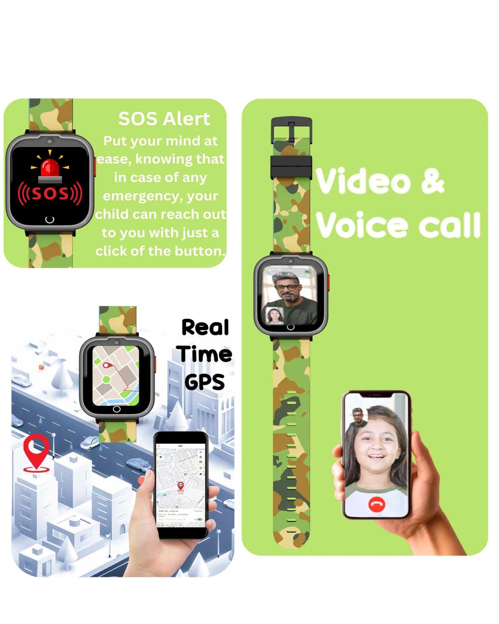 Spiky Cyclops 4g Voice Calling Kids Smartwatch - Image 40