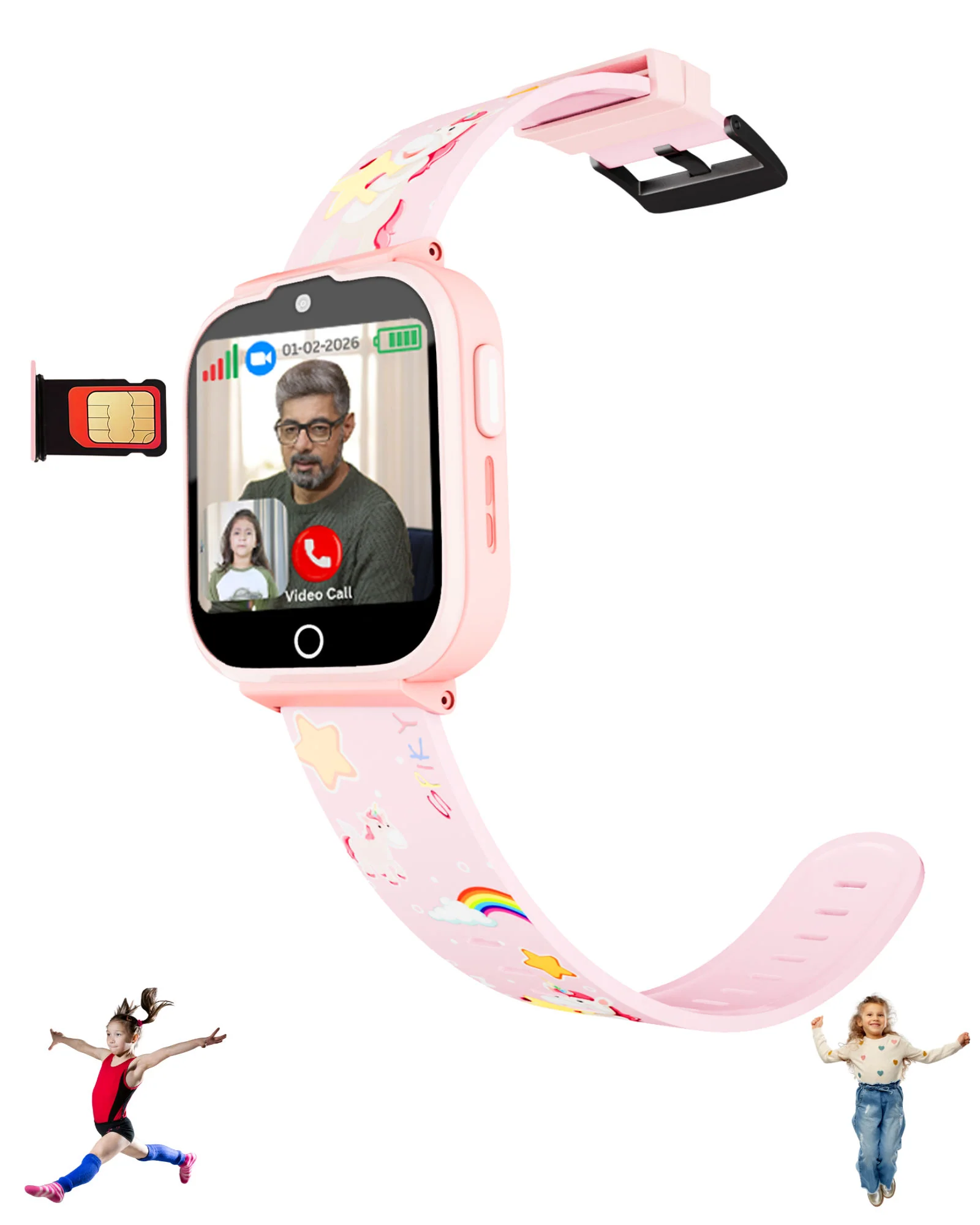 Spiky Cyclops 4g Voice Calling Kids Smartwatch - Image 4