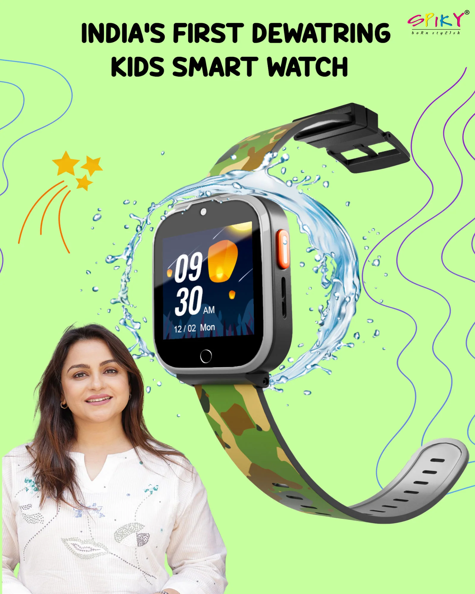 Spiky Cyclops 4g Voice Calling Kids Smartwatch - Image 15