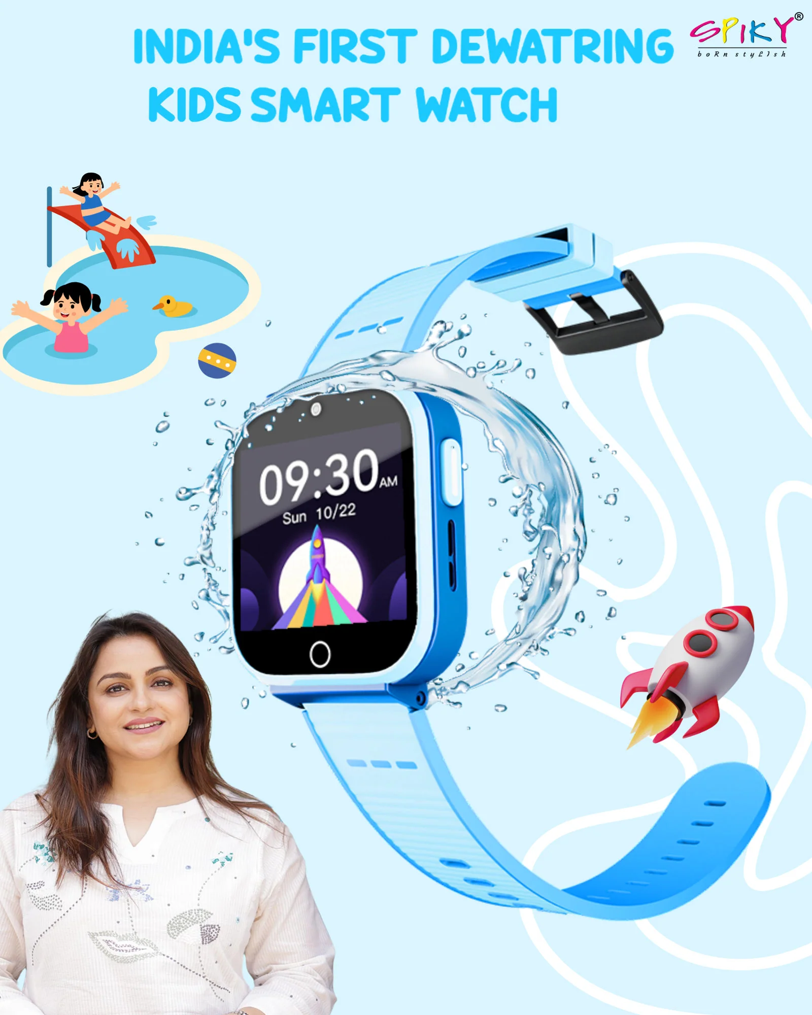 Spiky Cyclops 4g Voice Calling Kids Smartwatch - Image 31