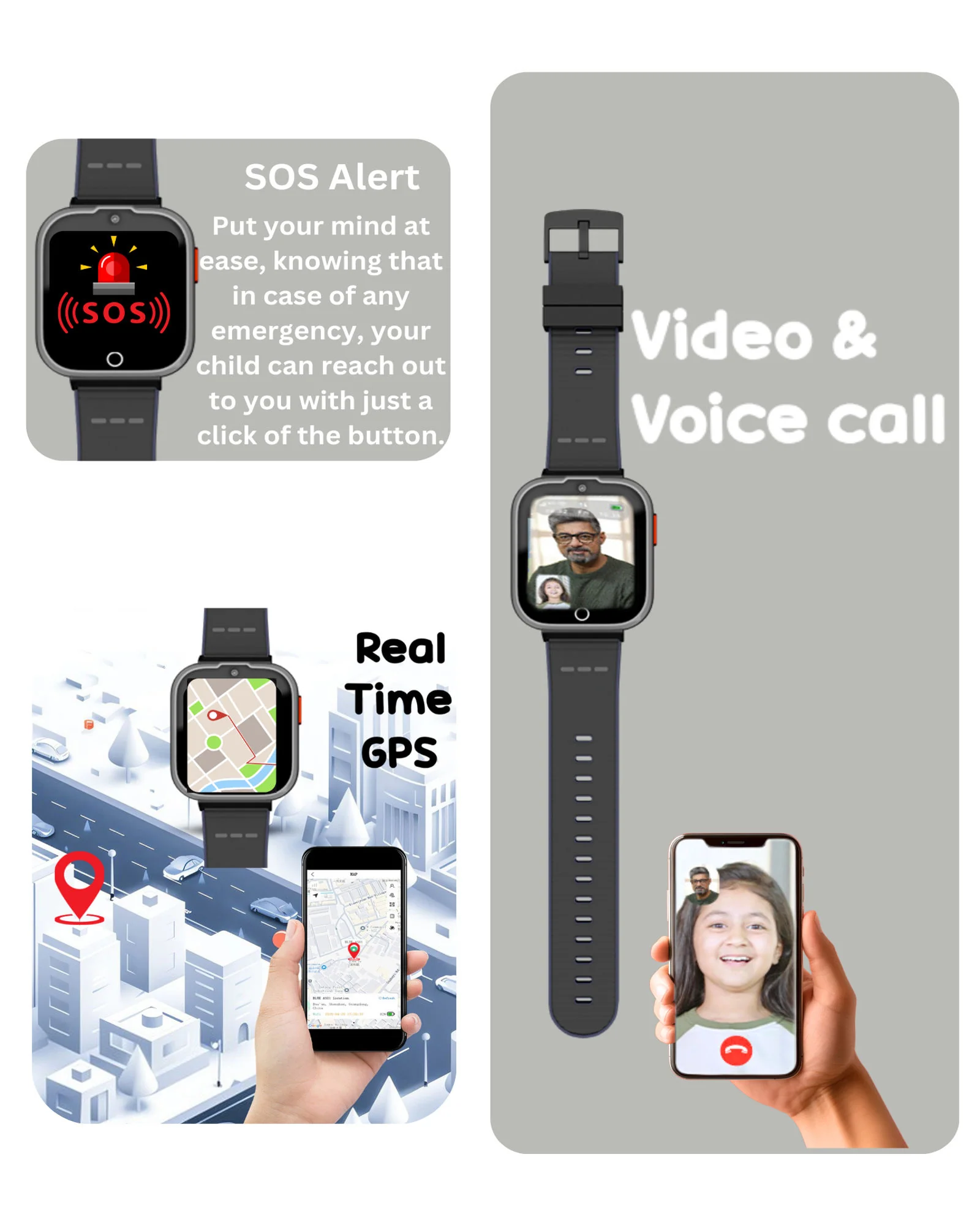 Spiky 4G Cyclops 4g Voice Calling Kids Smartwatch - Image 48