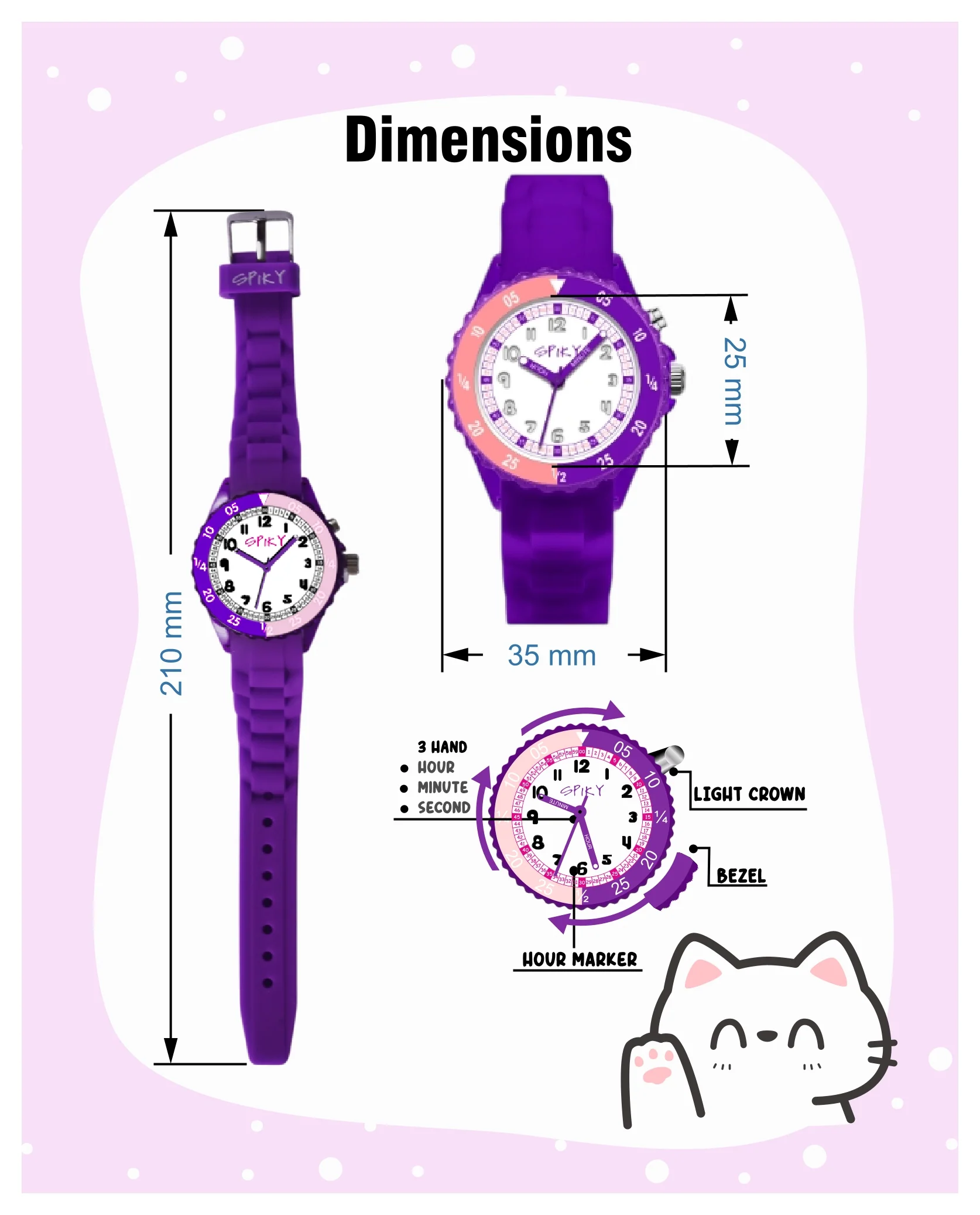 Spiky EVA30 Round Sports Analog Kids Watch - Image 10