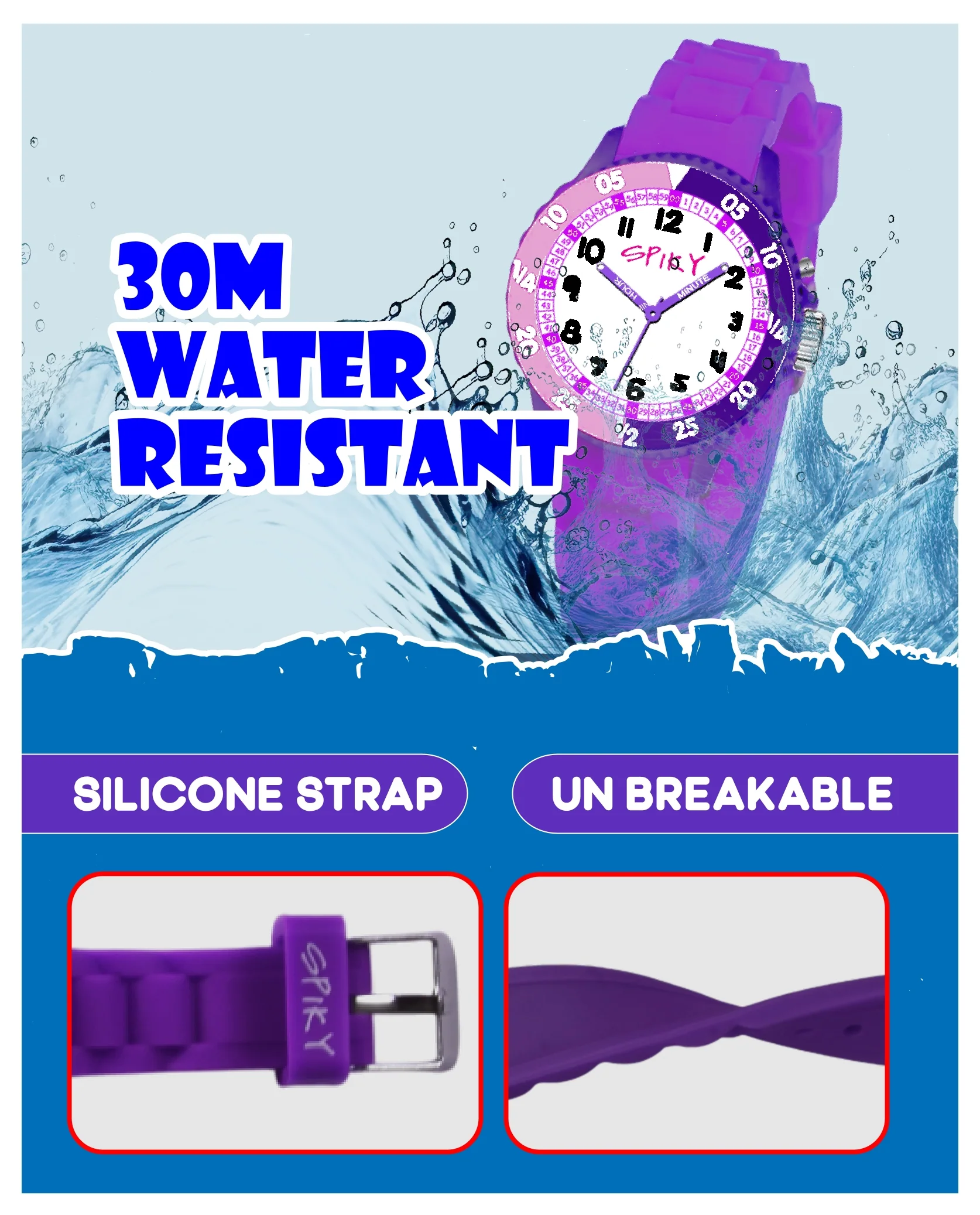 Spiky EVA30 Round Sports Analog Kids Watch - Image 12