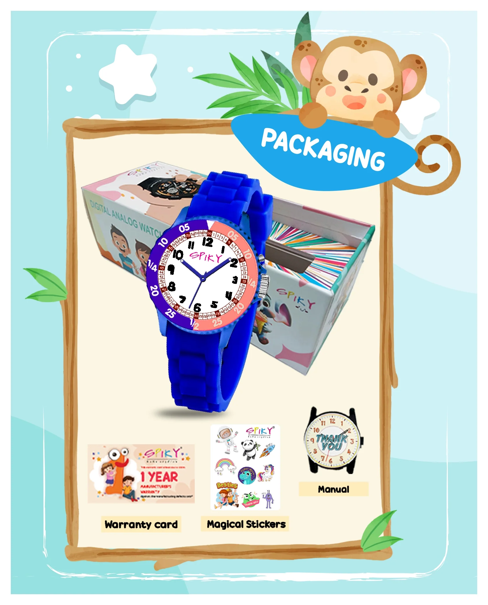 Spiky EVA30 Round Sports Analog Kids Watch - Image 21