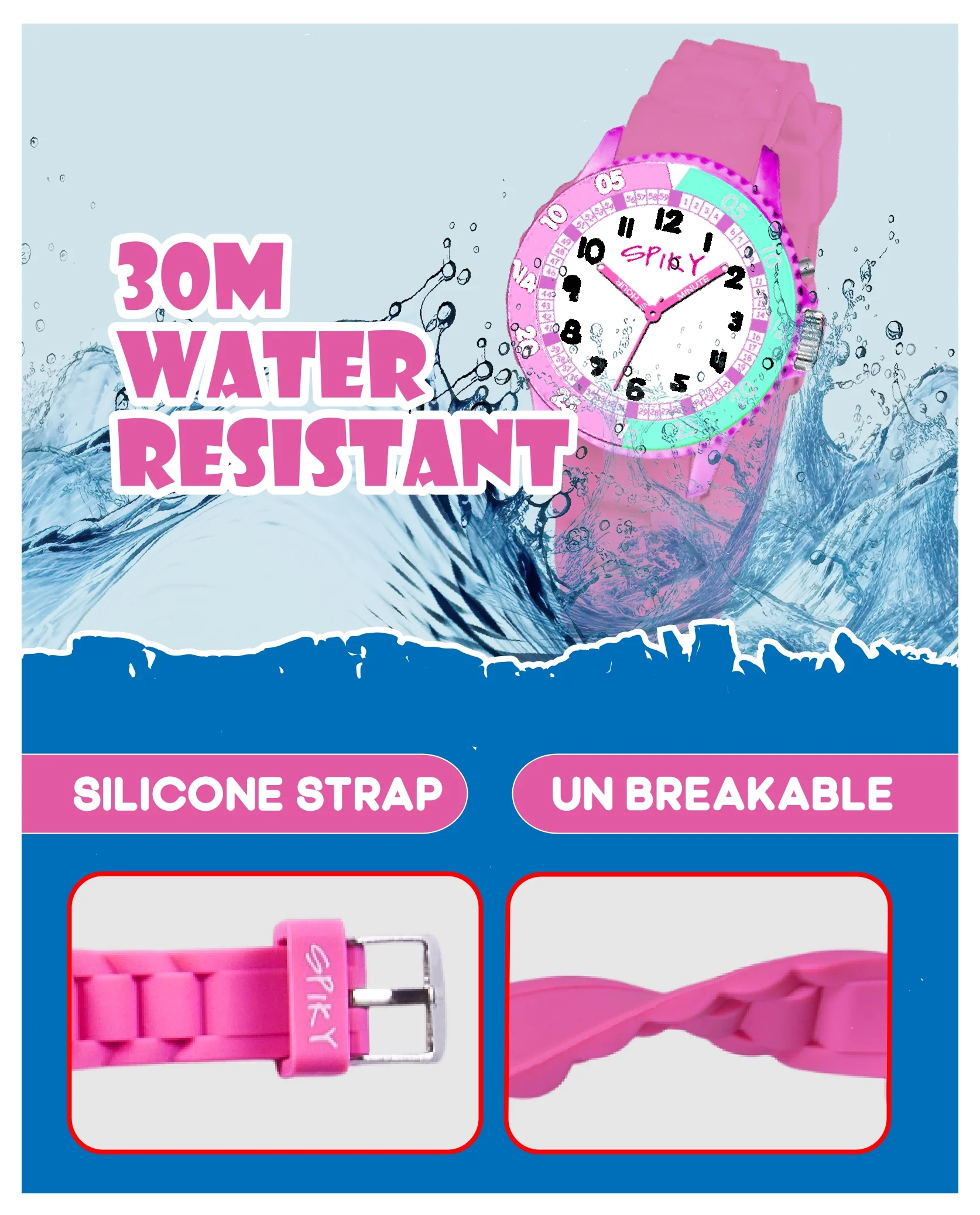 Spiky EVA30 Round Sports Analog Kids Watch - Image 12
