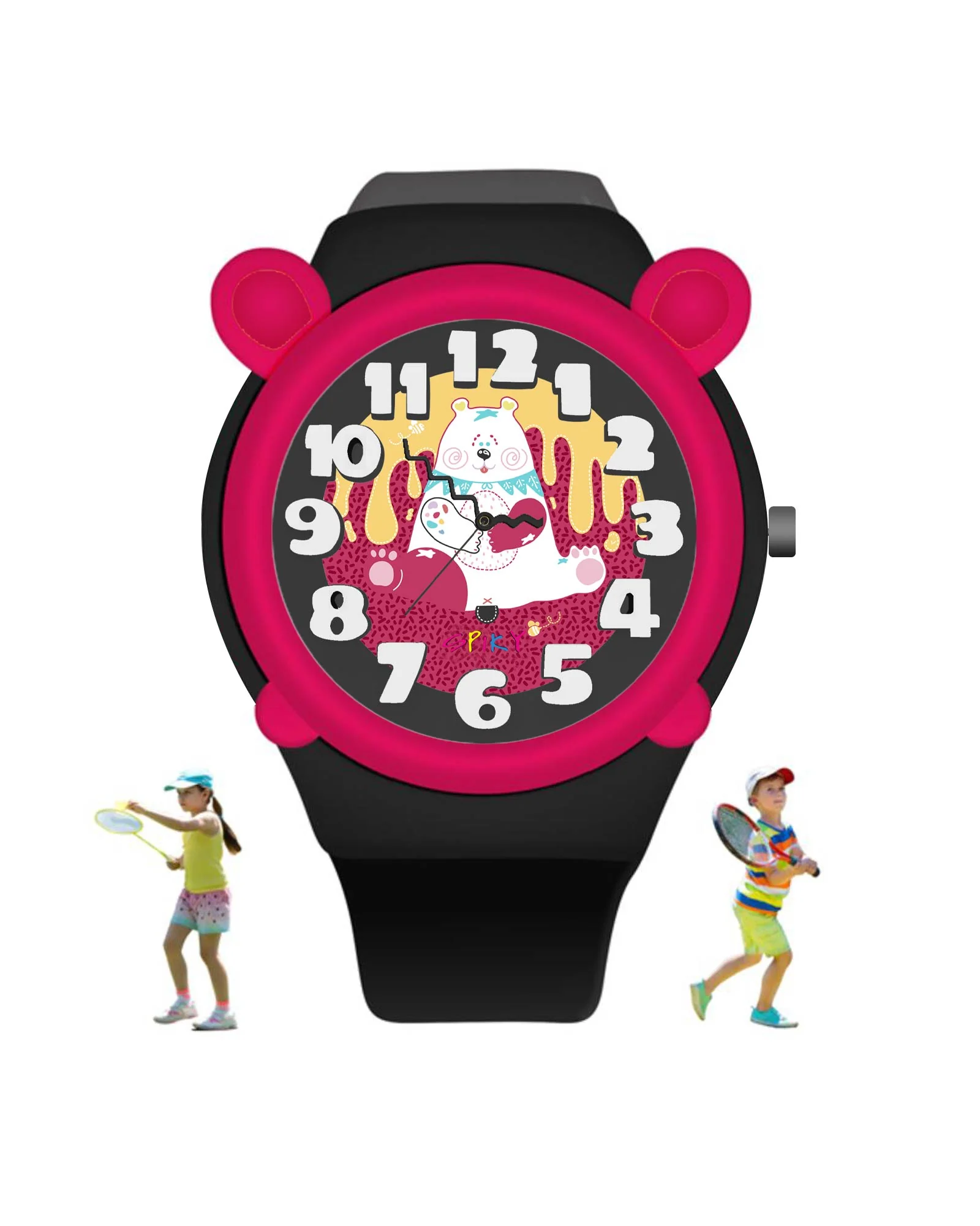 Spiky Fun & Cute Design Analog Kids Watch EVA35 - Image 41