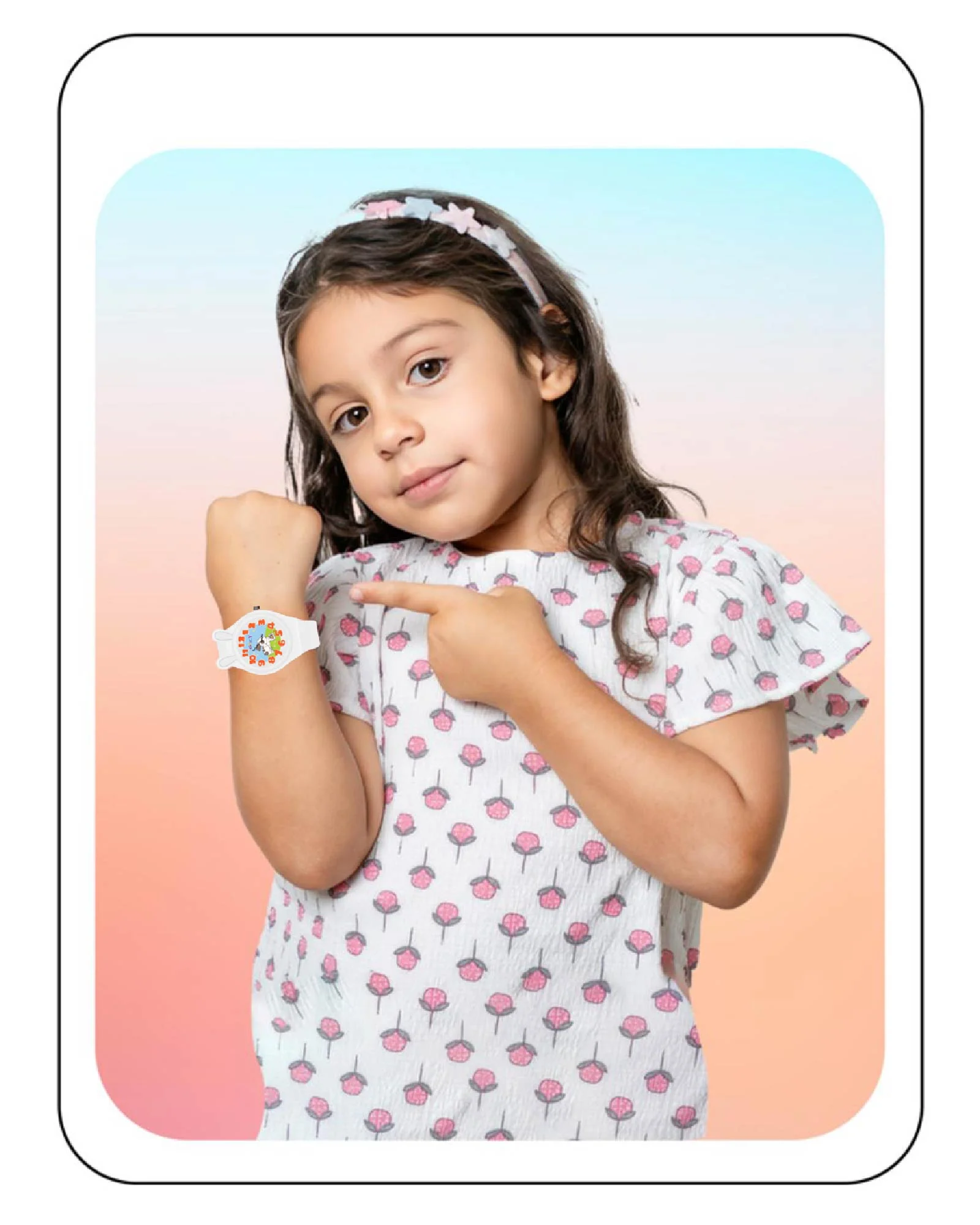 Spiky Fun & Cute Design Analog Kids Watch EVA35 - Image 13