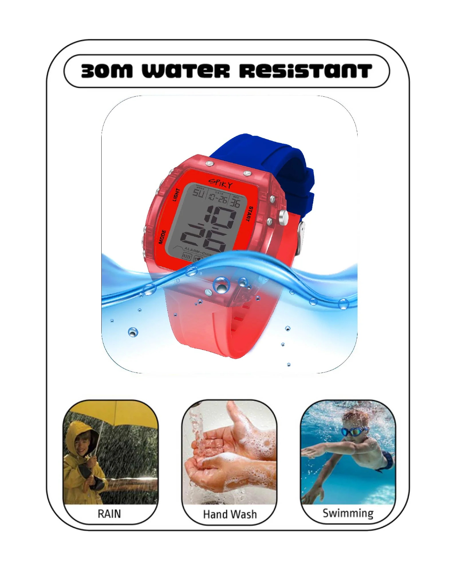 Spiky Digital Sports Watch for Kids EVA36 - Image 37