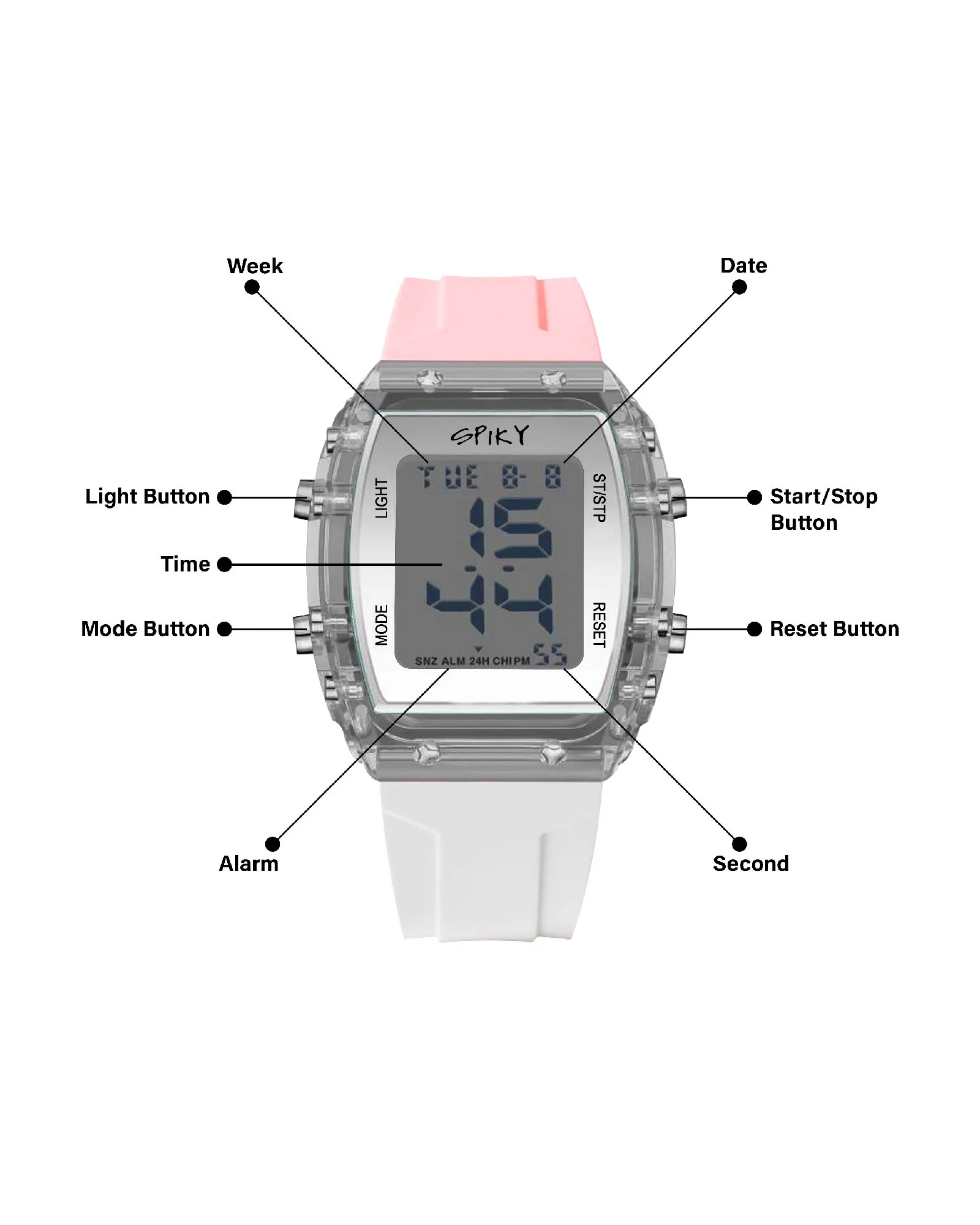Spiky Digital Sports Watch for Kids EVA36 - Image 40