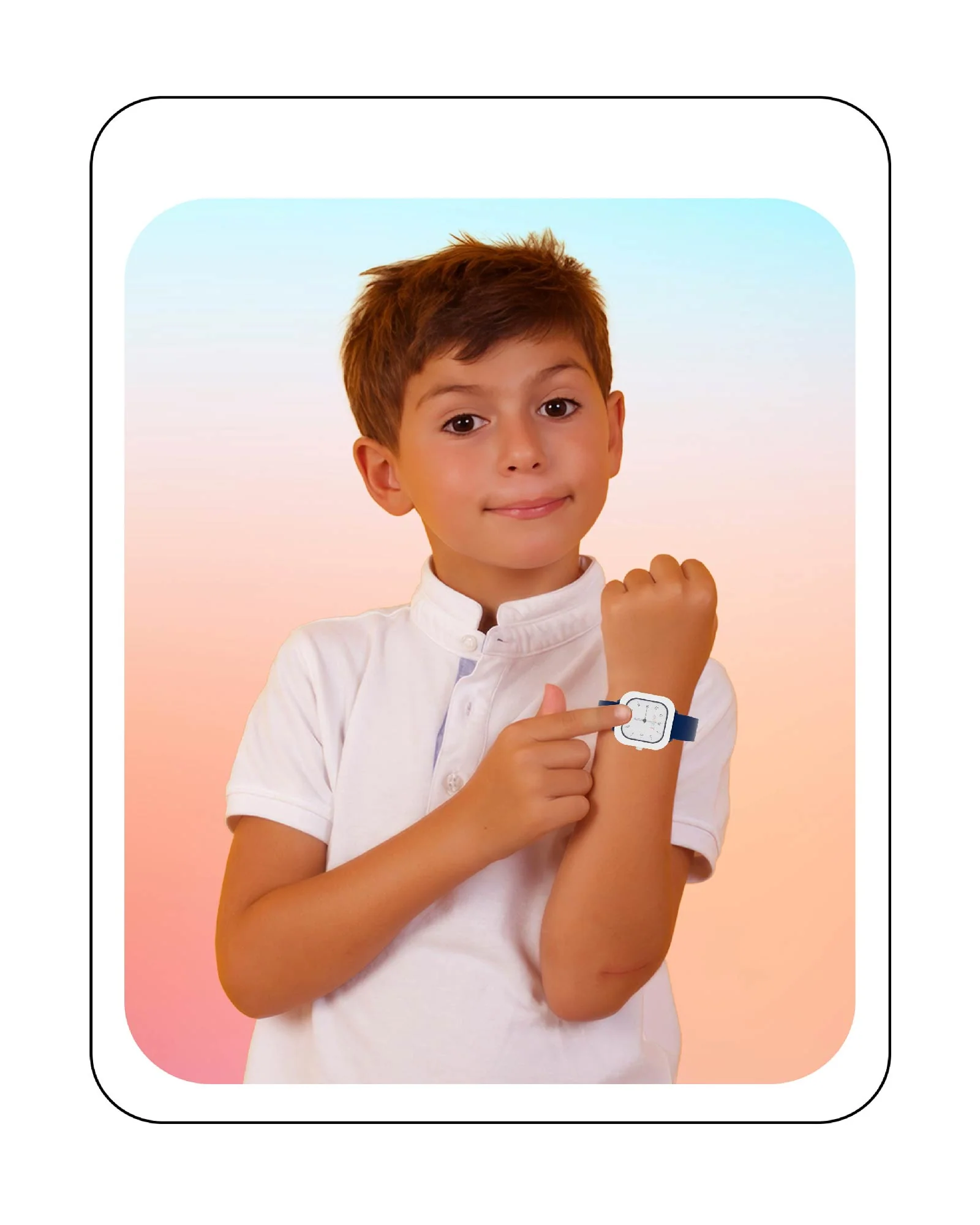 Spiky Square Stylish Analog Watch for Kids EVA37 - Image 24