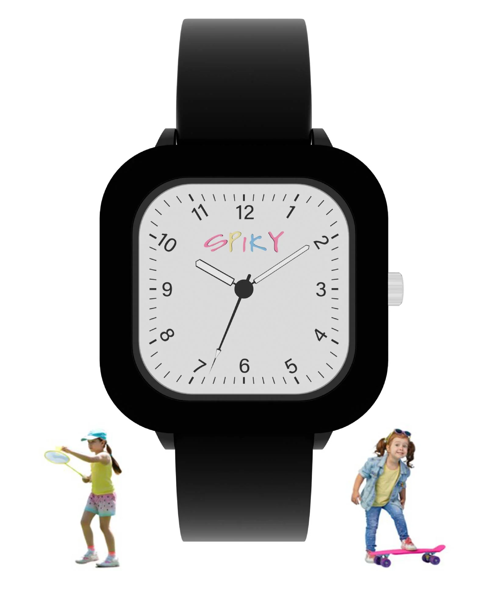 Spiky Square Stylish Analog Watch for Kids EVA37 - Image 21