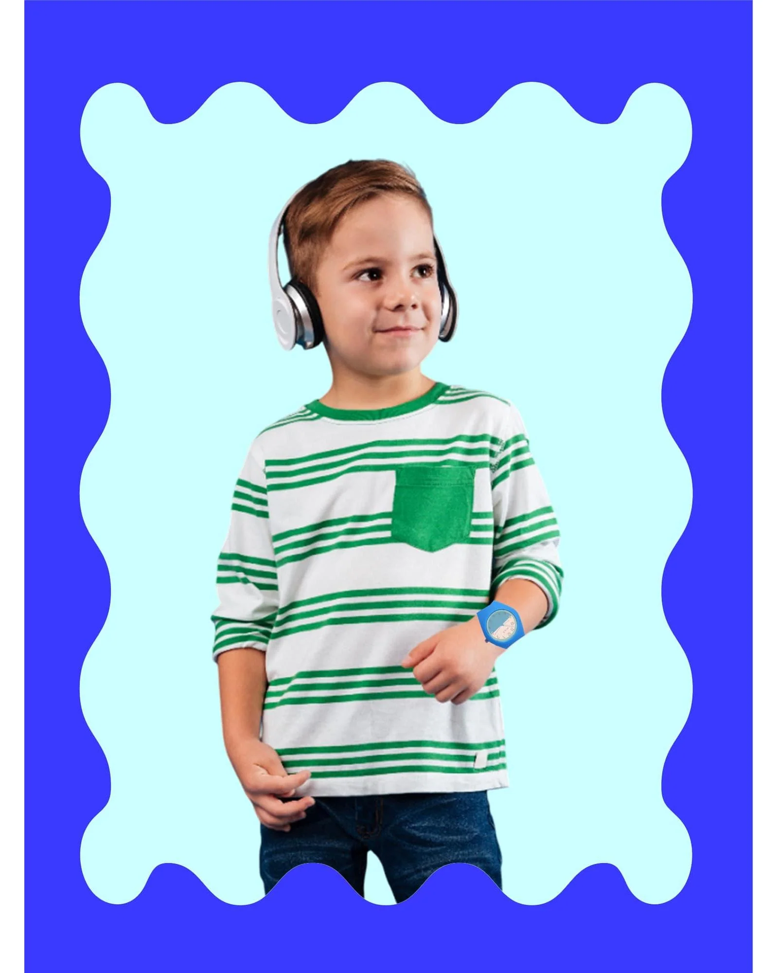 Spiky Round Casual Analog Kids Watch EVA39 - Image 17
