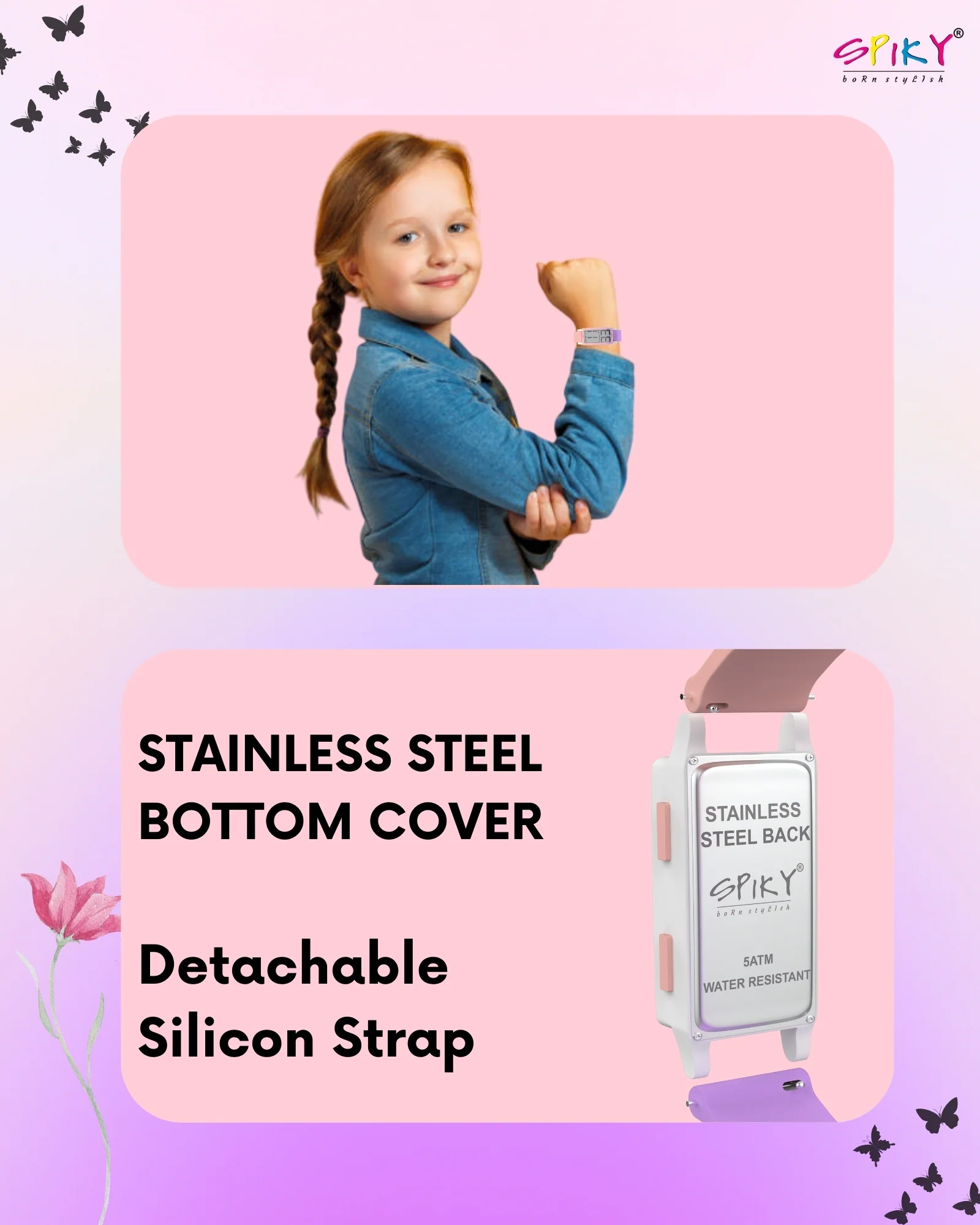 Spiky Multi-functional Digital Sports Watch for Kids EVA44 - Image 5