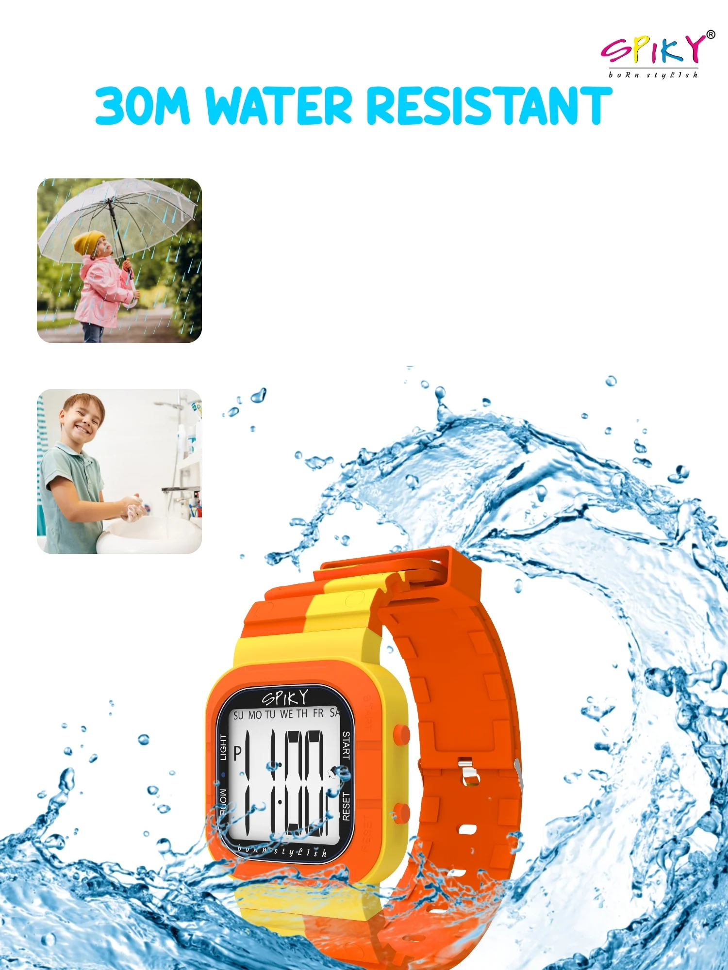 Spiky Multi-functional Digital Watch for Kids Boys and Girls EVA45 - Image 27