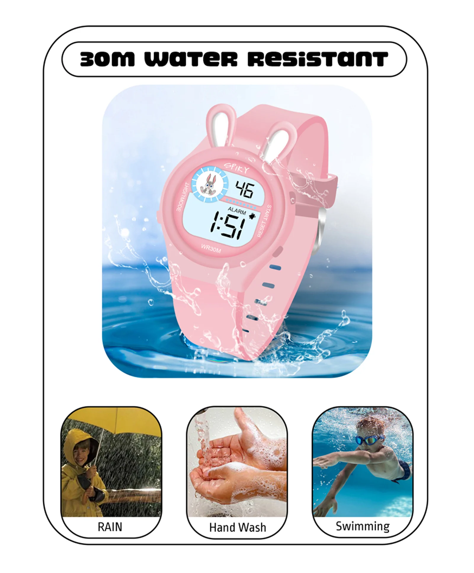 Spiky Eva26 Fun Digital Watch for Kids - Image 37