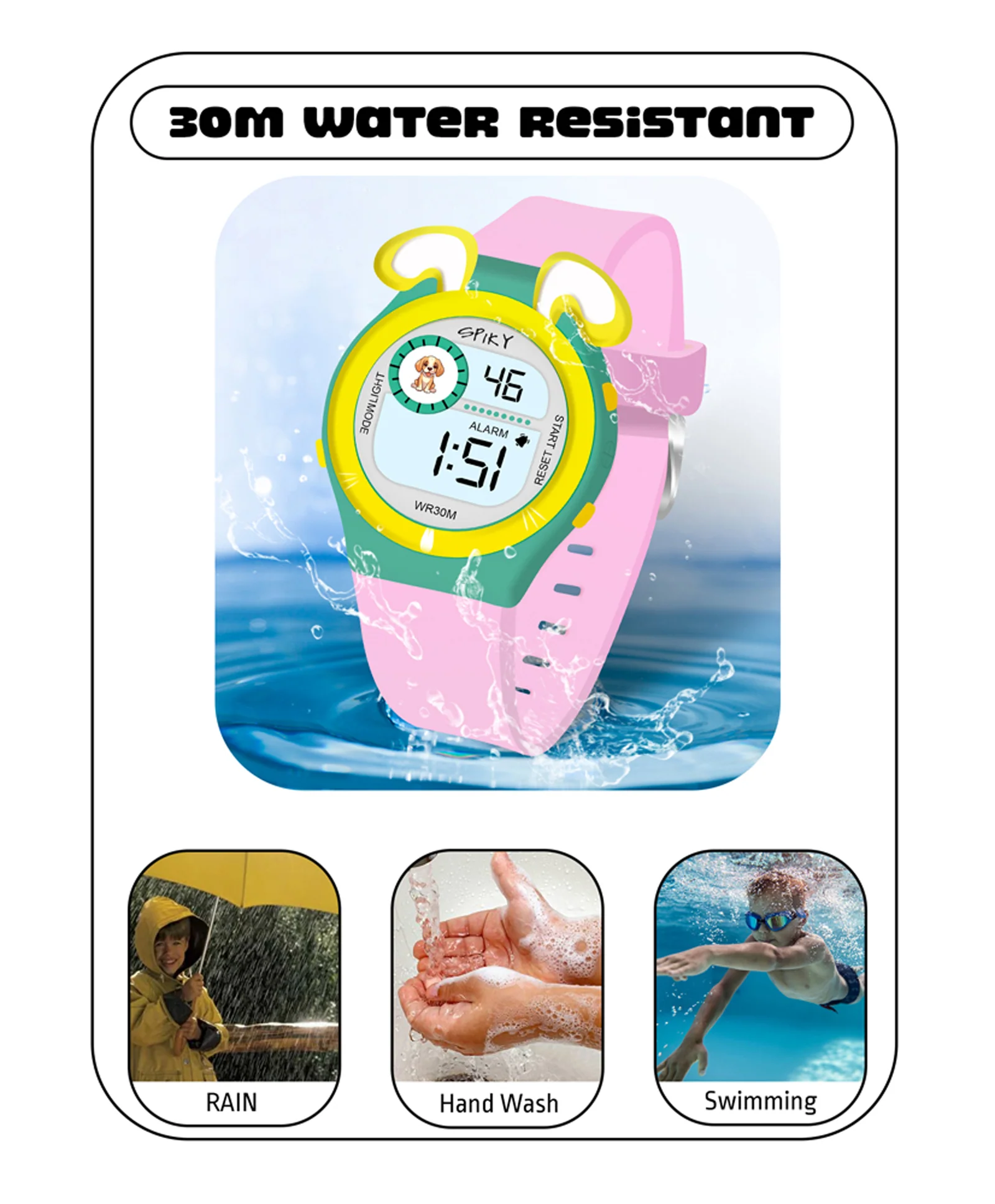 Spiky Eva26 Fun Digital Watch for Kids - Image 59
