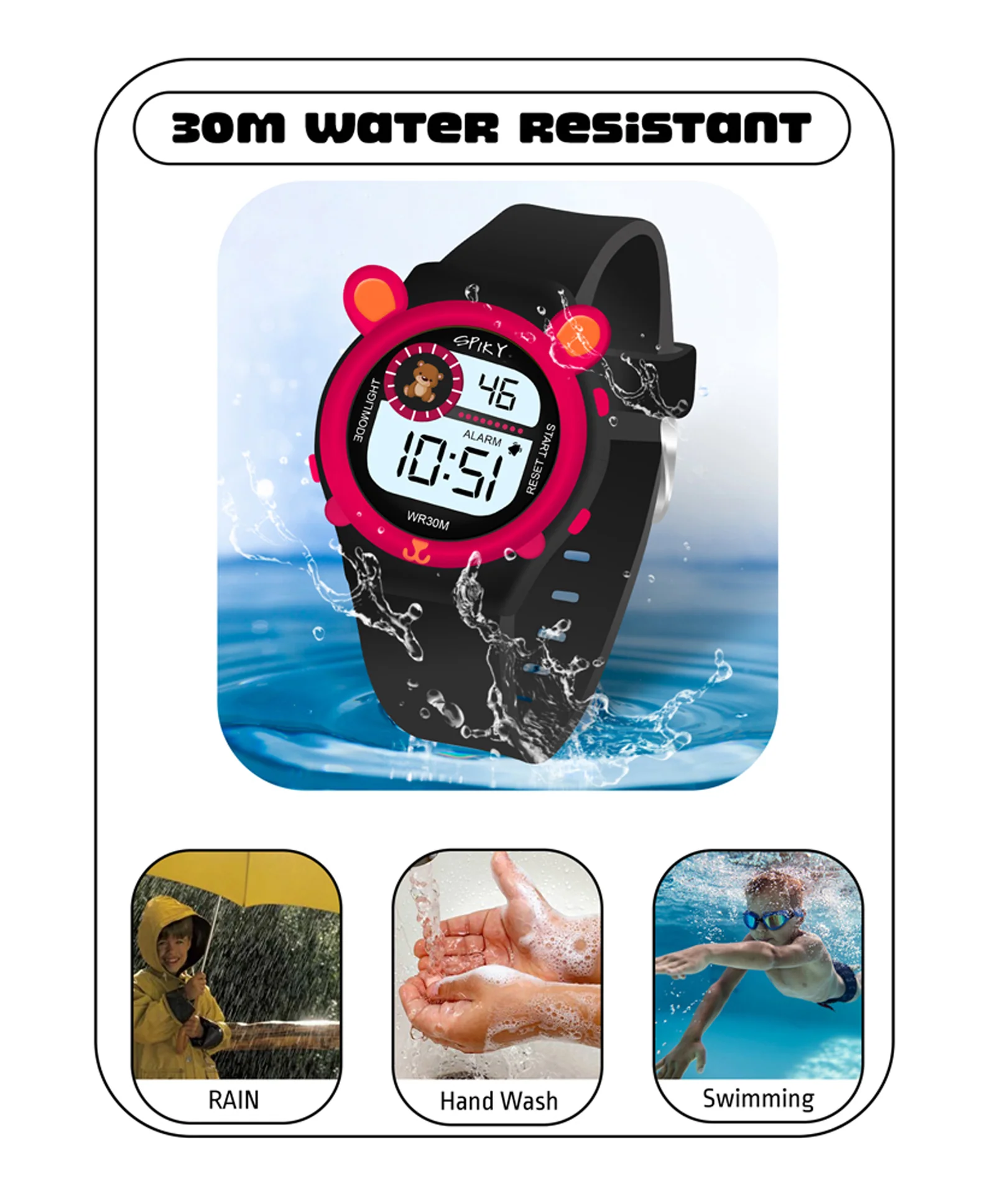 Spiky Eva26 Fun Digital Watch for Kids - Image 59