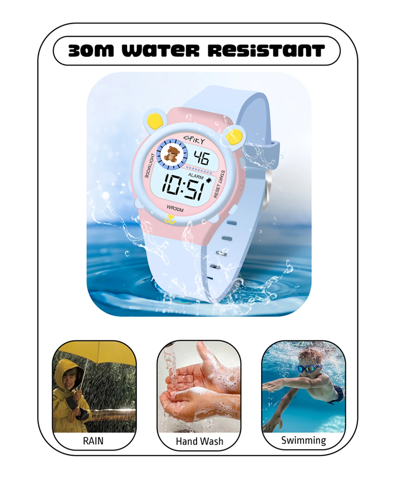 Spiky Eva26 Fun Digital Watch for Kids - Image 70
